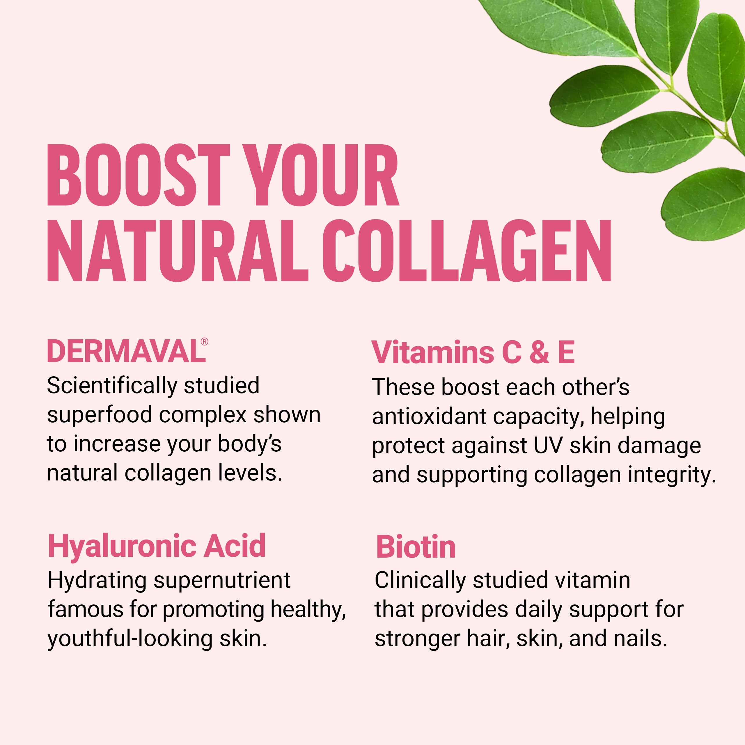 Force Factor Collagen Boosting Superfoods, Vegan Collagen Booster for Women, with Biotin, Hyaluronic Acid, and Vitamin C, for Hair, Skin, Nails, & Joint Support
