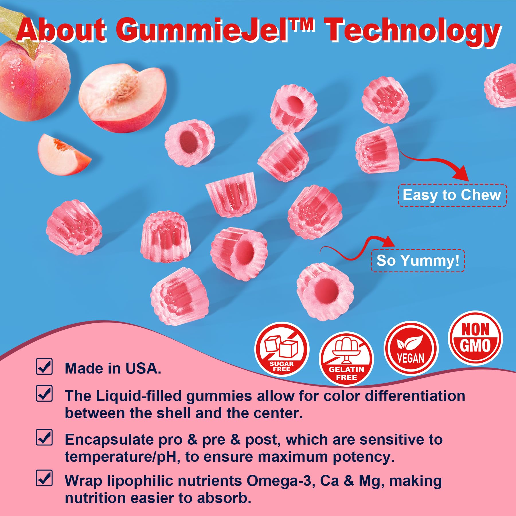 Butyrate Gummies with Probiotic + Prebiotic + Postbiotic, Omega-3 500mg,Fiber with 9 Billion CFU Probiotics, Calcium & Magnesium, Inulin,Psyllium Husk for Digestive Health,Bloating Support,Sugar Free Nextdia Au supplements