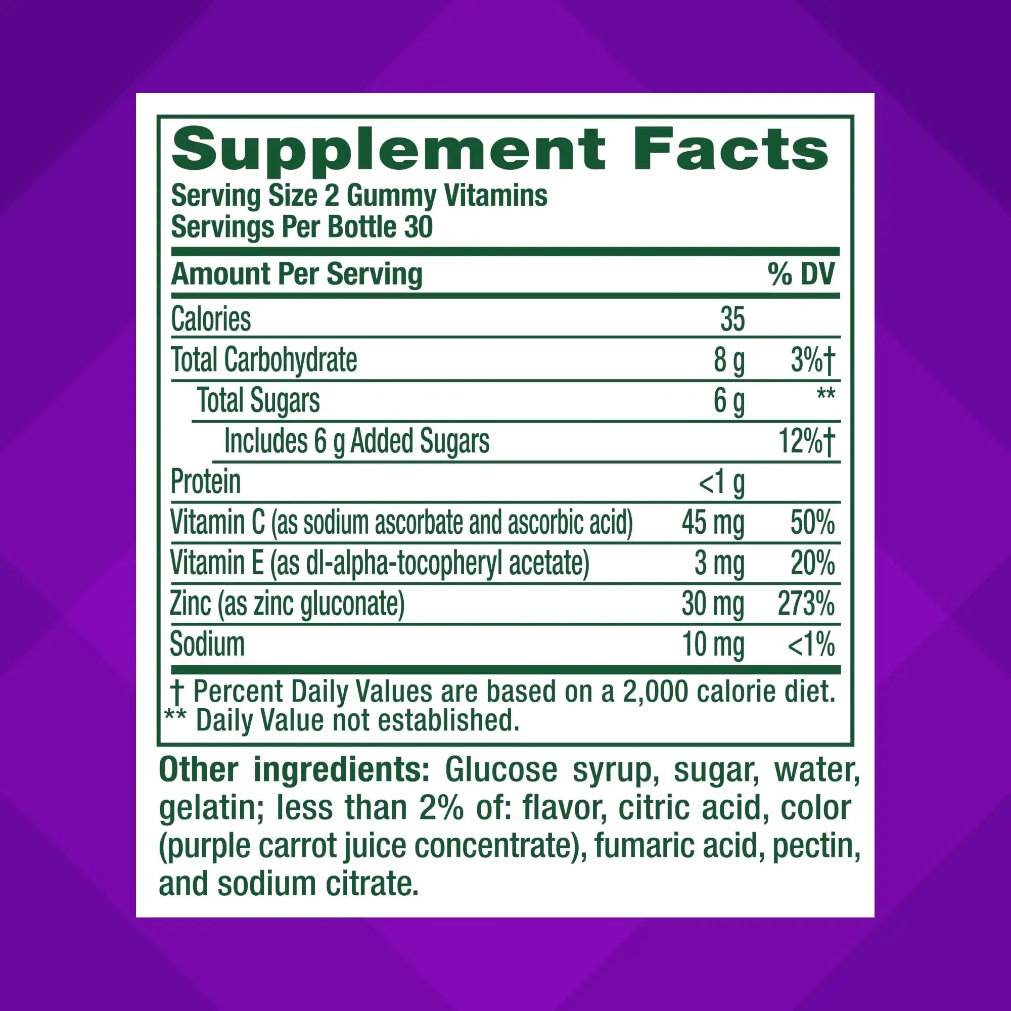 vitafusion Daily Complexion Care (1), Beauty Supplement Helps Support Clear Skin (1) (2) with Zinc Gluconate, Plus Vitamins E & C Vitafusion Au supplements