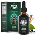 SuperBonsai Super Lungs Mullein Drops – Herbal Lung Support Tincture with Mullein Leaf Extract Elderberry Reishi Marshmallow Root
