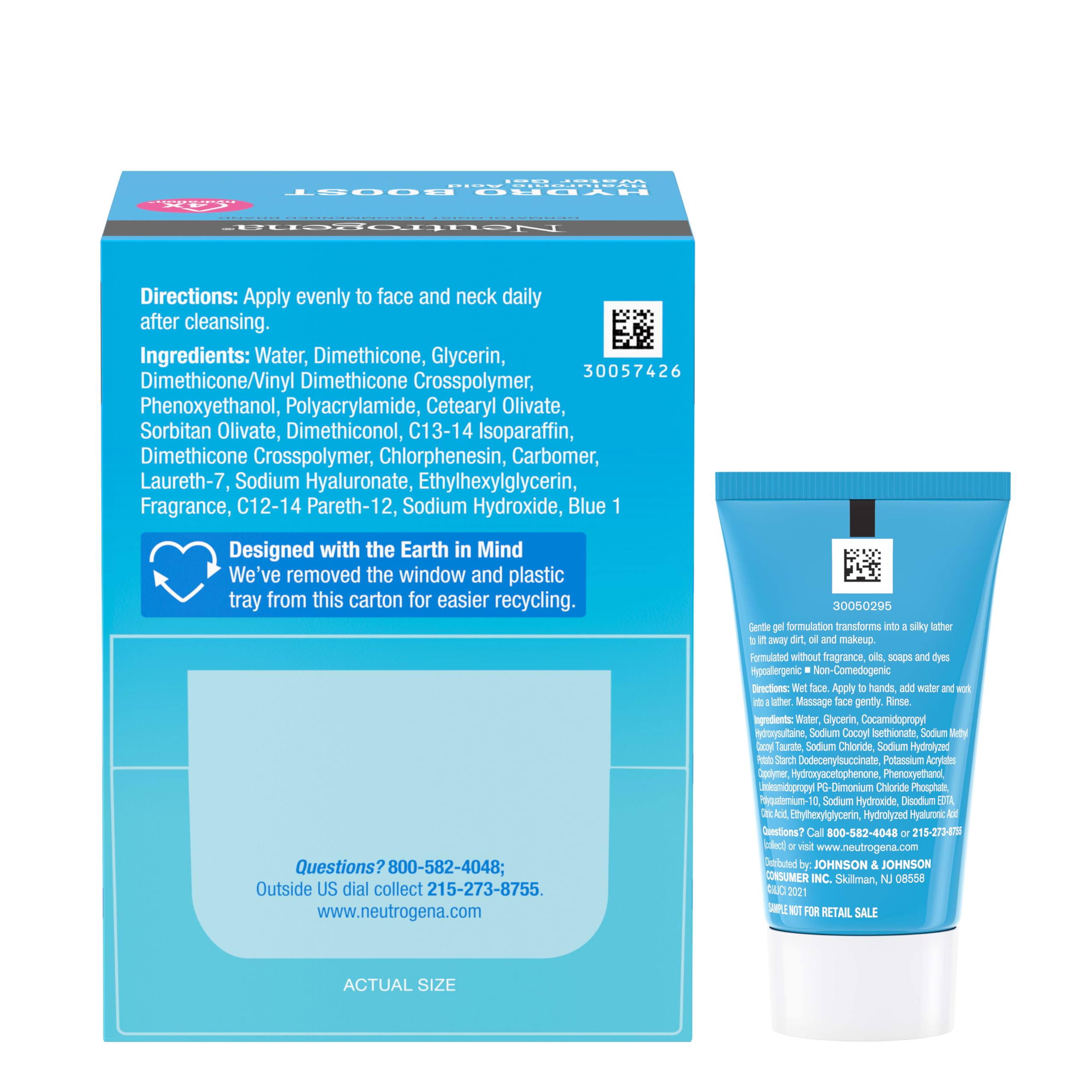 Neutrogena Hydro Boost Water Gel, Hyaluronic Acid Facial Moisturizer for Normal to Oily Skin, Hydrating Face Moisturizer,