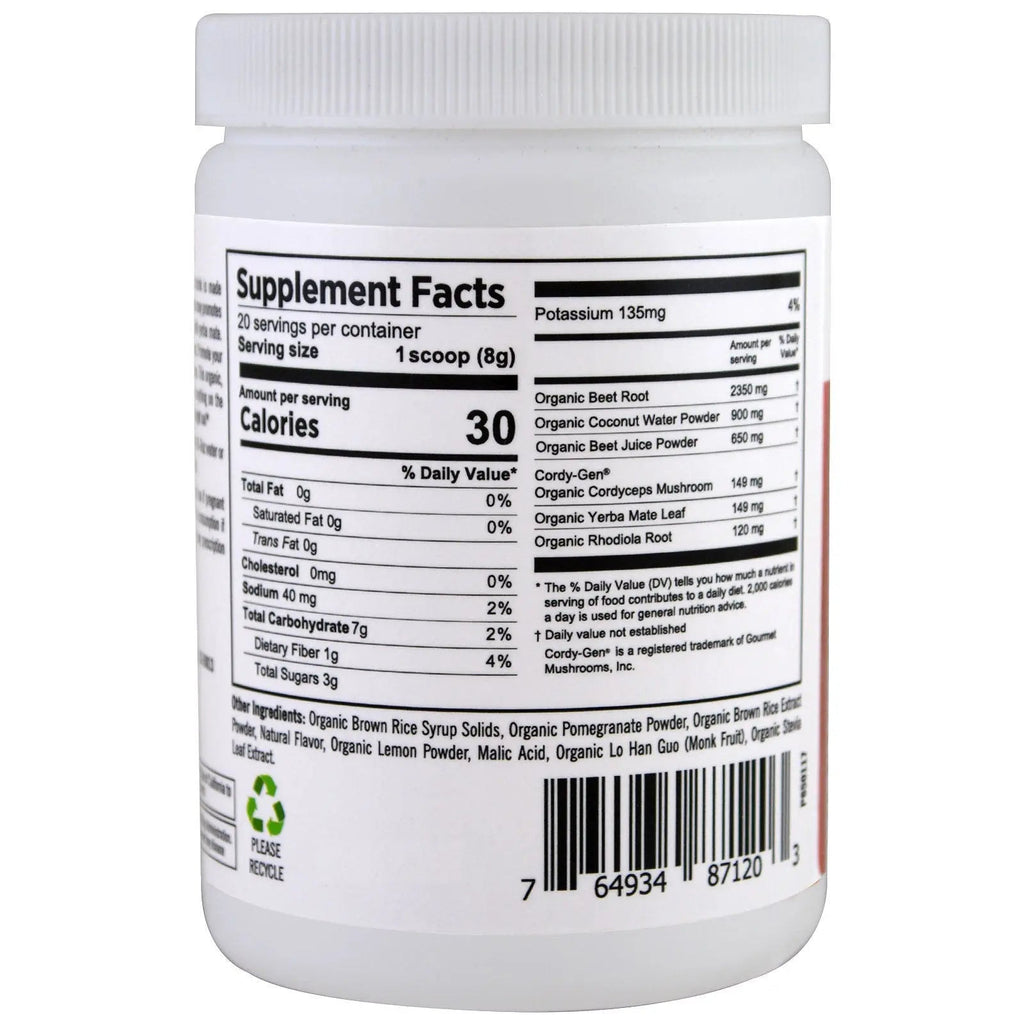 Pure Planet Organic Power Beets Preworkout Berry Burst 160 g PURE PLANET Au supplements