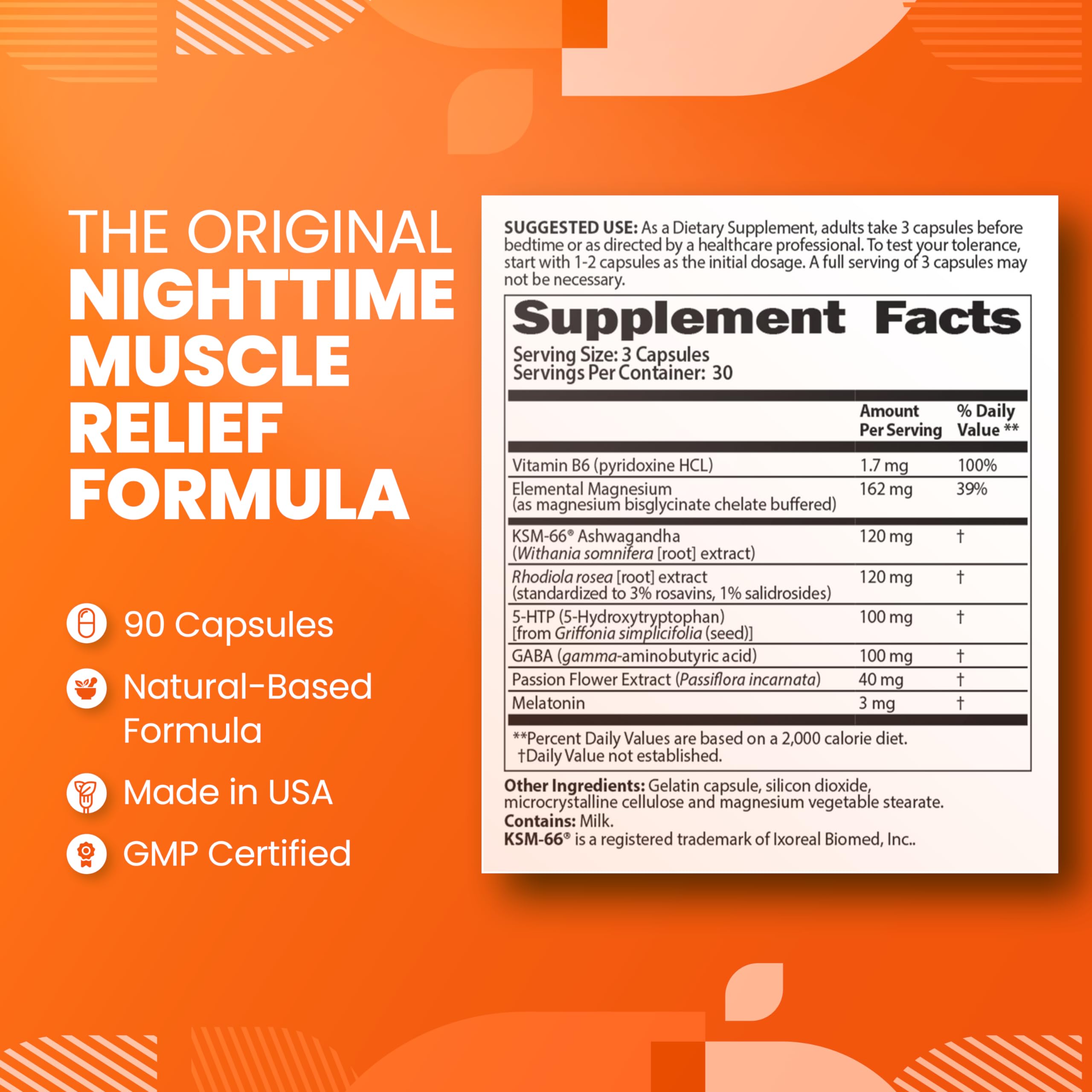 SaltWrap Mag R&R - Nighttime Muscle Cramps Support, Natural Sleep Support for Adults with Magnesium Glycinate for Muscle Spasm and Leg Cramps Relief, 90 Capsules SaltWrap Au supplements
