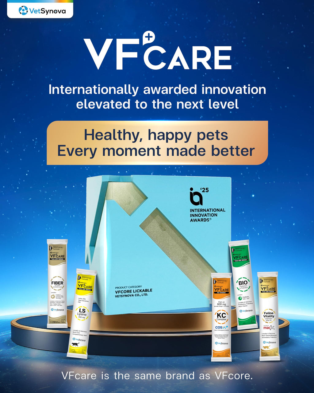VFcare BIO Supplement for Cats & Dogs – Anti Diarrhea for Dogs, Gut Health Paste with Postbiotics, Prebiotics, FOS, L-137, Yeast Extract – Anti Diarrhea for Dogs, 30 Sachets VFCARE Au supplements