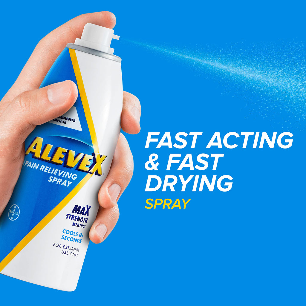 AleveX Pain Relieving Spray, Fast Acting & Fast Drying for Targeted Pain Relief, 3.2 oz Spray Aleve Au supplements