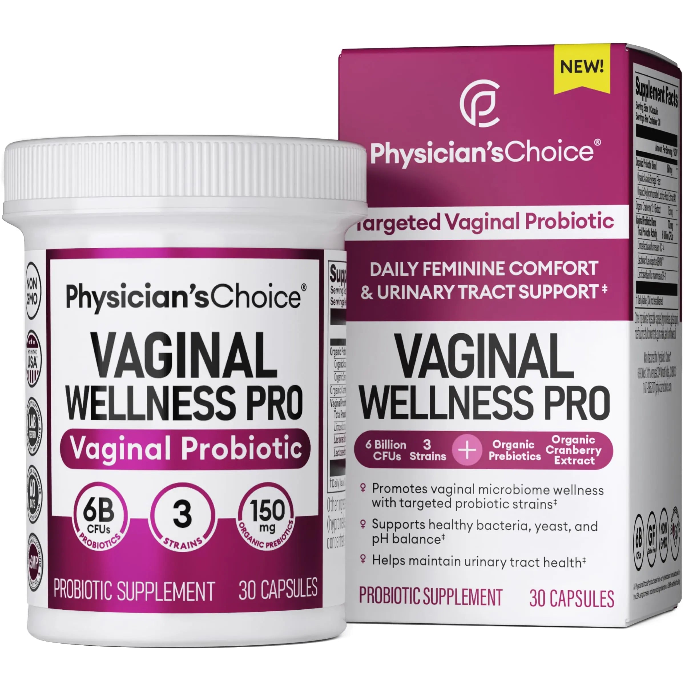 Physician's CHOICE Feminine Power Duo Bundle - Vaginal Probiotic + Womens Probiotic Physician's CHOICE Au supplements