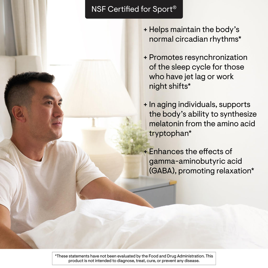 THORNE - Melaton-3 - 3mg Melatonin Supplement - Supports Normal Circadian Rhythms, Restful Sleep & Relaxation* - NSF Certified for Sport - 60 Capsules THORNE Au supplements