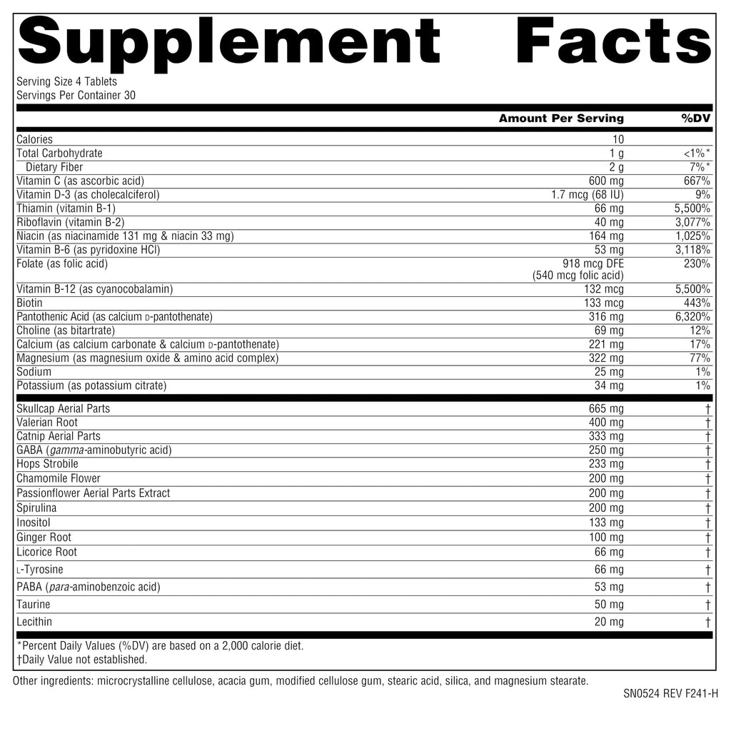 Source Naturals Hi-Stress B&C with Herbs - 120 Tablets Source Naturals Au supplements