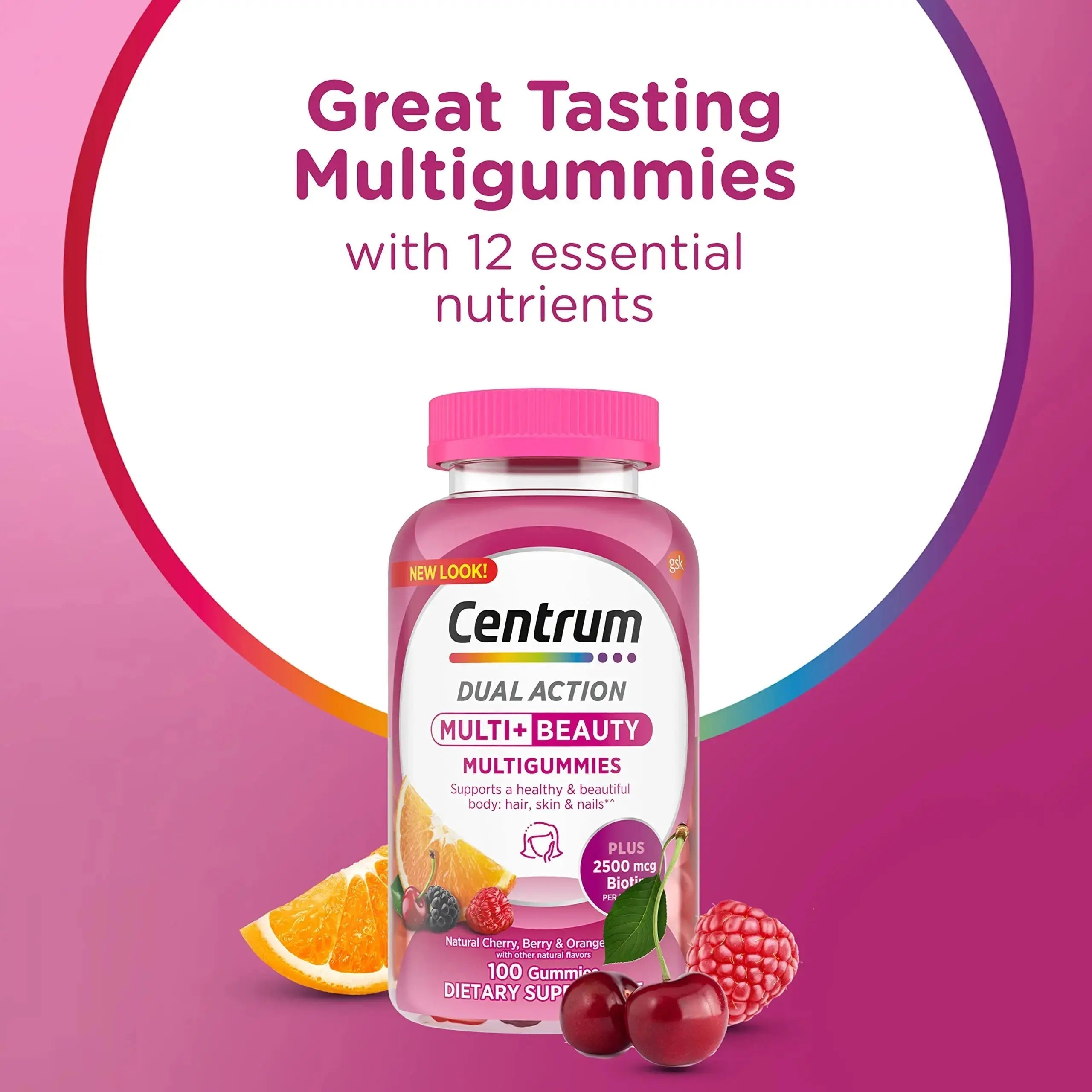 Centrum Multivitamin Gummy, 100 Count (Pack of 1) Centrum Au supplements