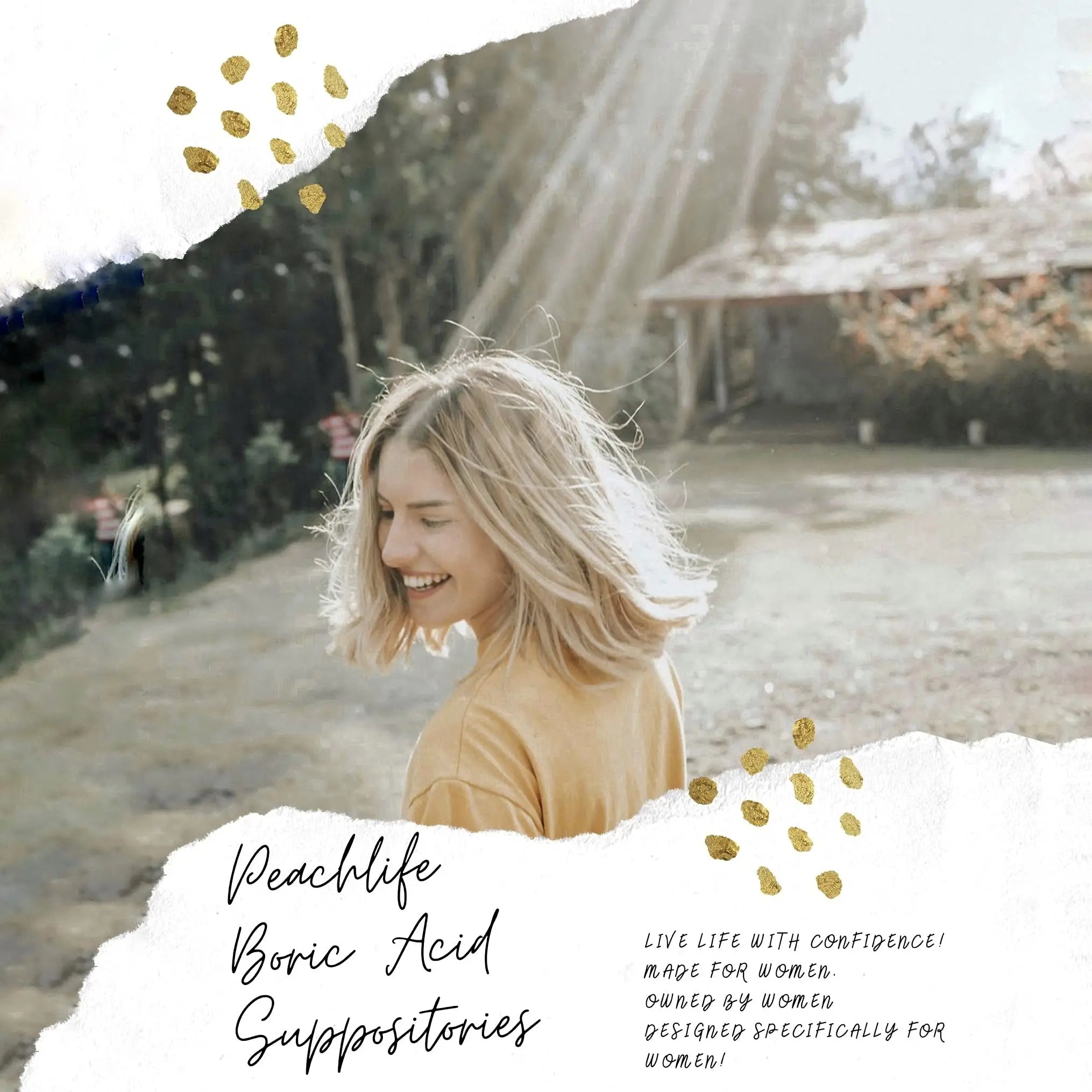 Peachlife Boric Acid Suppositories in Vegetable Capsules - USA Made - Vaginal pH Peachlife Au supplements