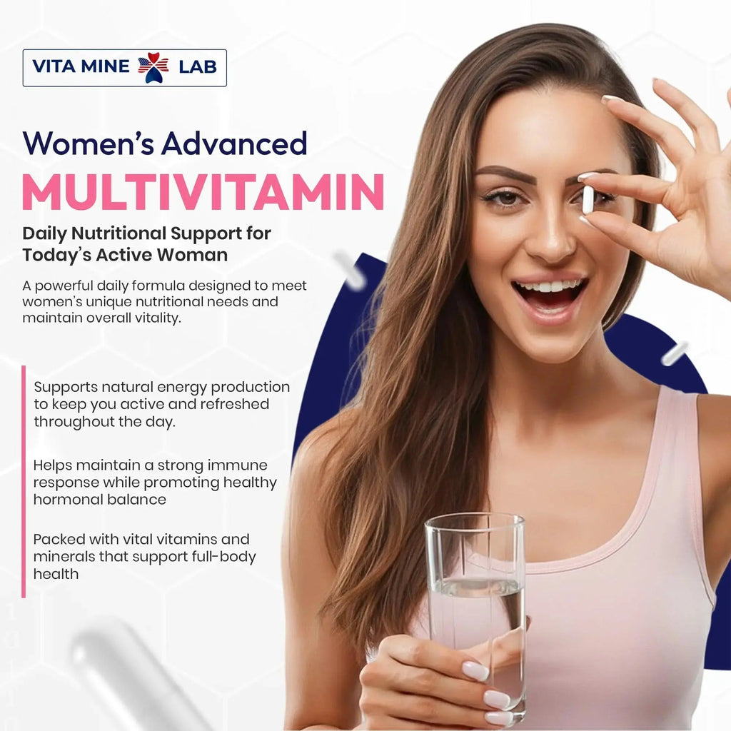 VITA MINE LAB Women's Advanced Multivitamin, Supports Energy, Immune Health & Overall Well-Being, Gluten-Free, Halal VITA MINE LAB Au supplements