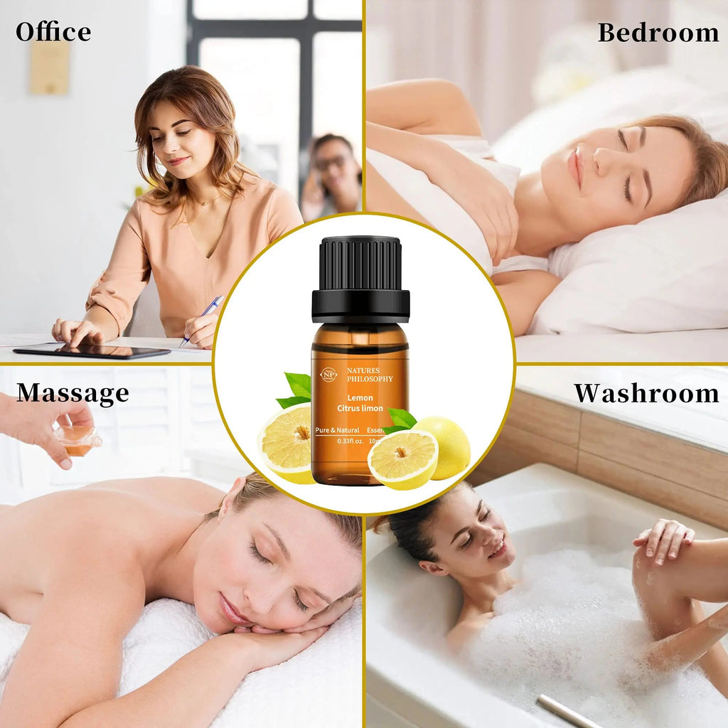 Lemon Essential Oil,100% Pure Organic Essential Oils for Aromatherapy, Diffuser, Massage, Soap Making NP NATURES PHILOSOPHY Au supplements