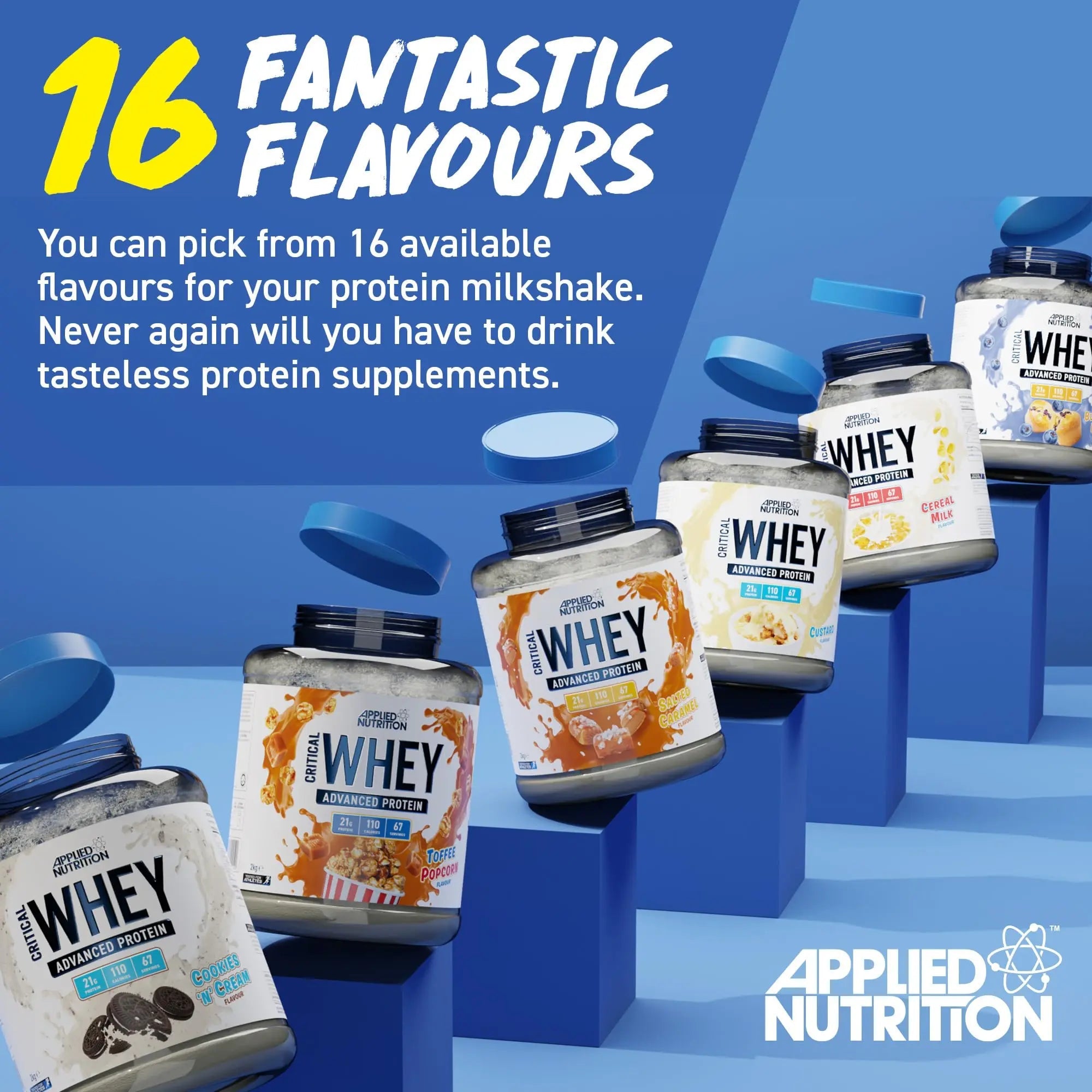 Applied Nutrition Critical Whey Protein Powder 2kg - High Protein Powder, Protein Milkshake Applied Nutrition Au supplements