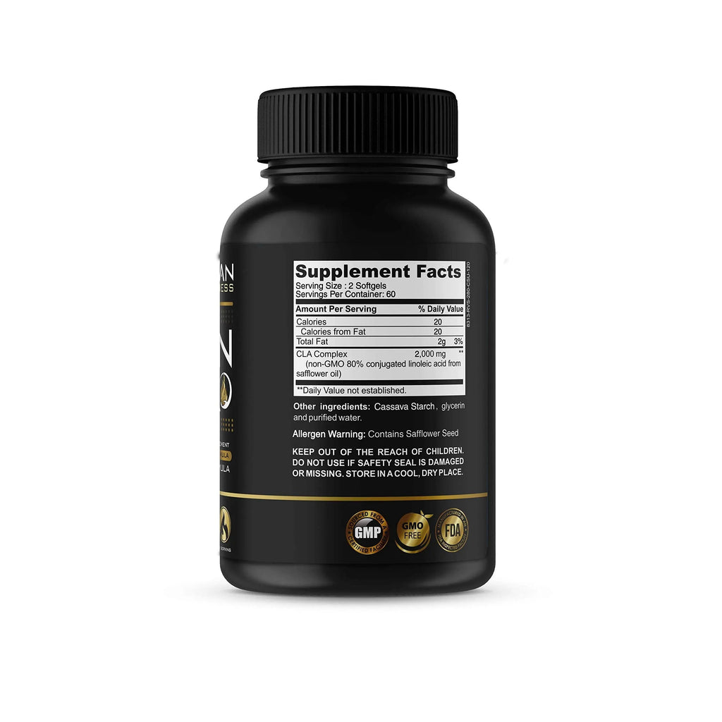Vegan CLA Pro 2000 mg Pure Premium CLA Safflower Oil Conjugated Linoleic Acid Best Promethean Wellness Au supplements