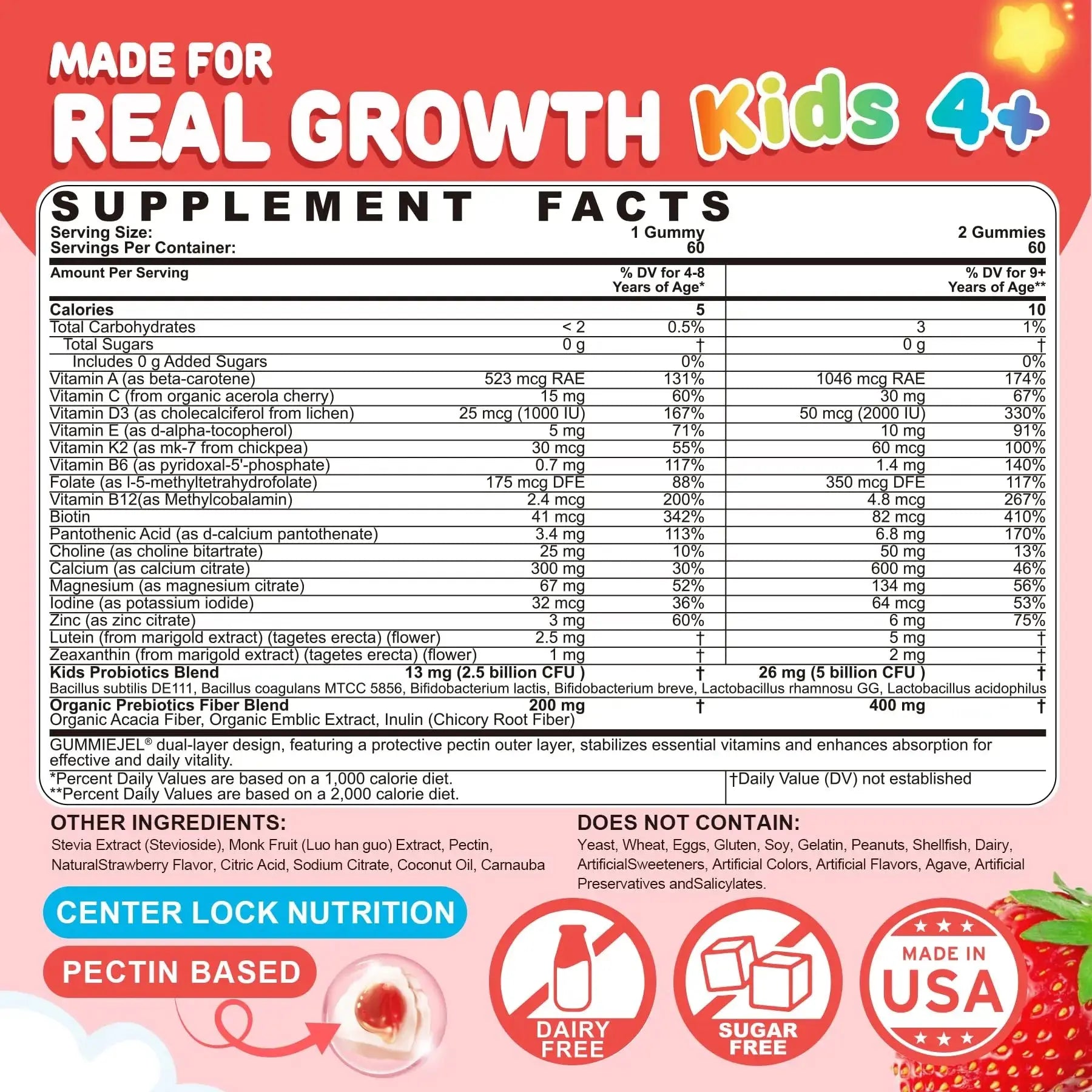 NEVISS Kids Multivitamin Gummies & Probiotics for Kids Teen + Veggie & Fruit Fiber Gummies NEVISS Au supplements