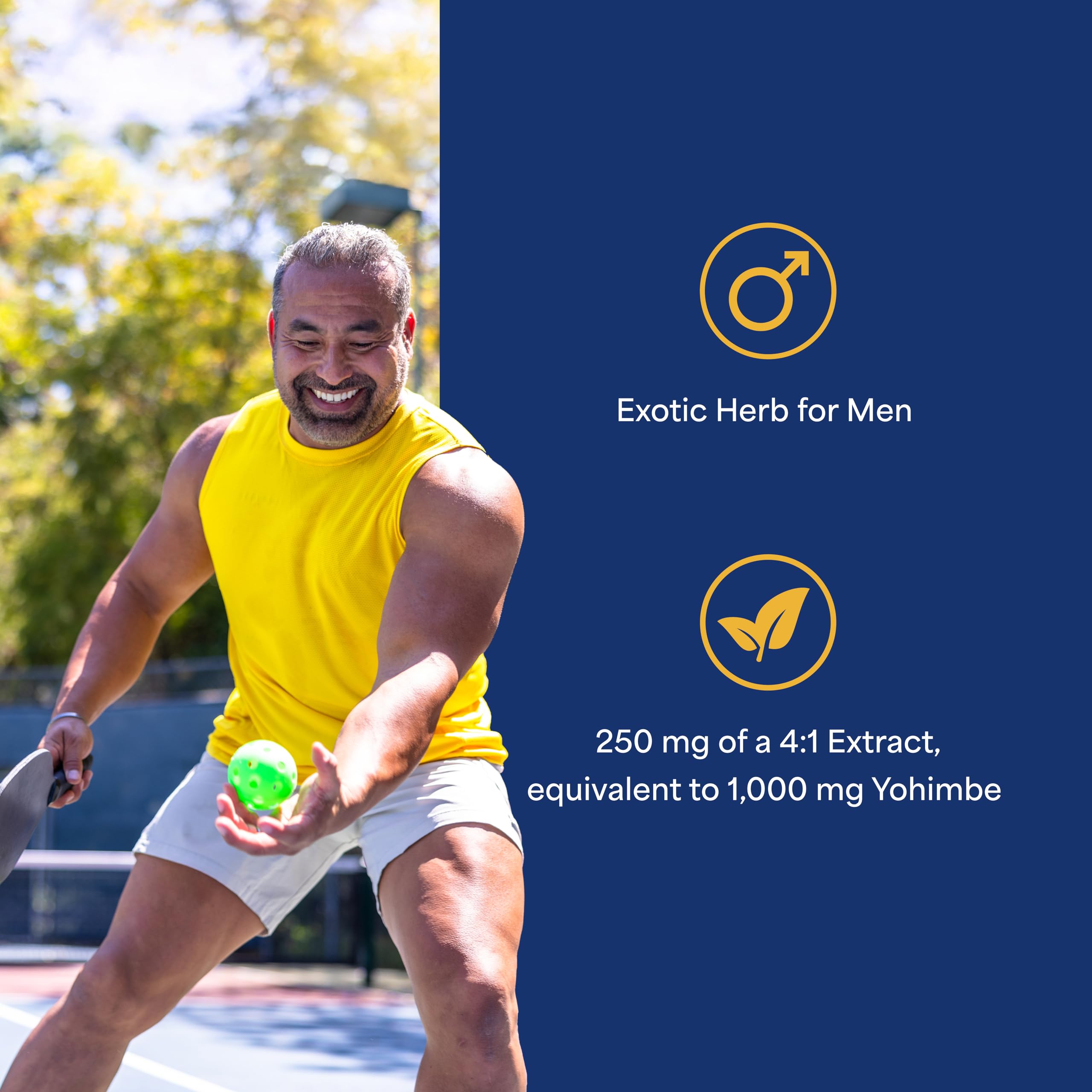 Puritan's Pride Yohimbe Exotic Herb for Men 250 mg (1000mg Equivalent), Dietary Supplement, 50 Rapid Release Capsules