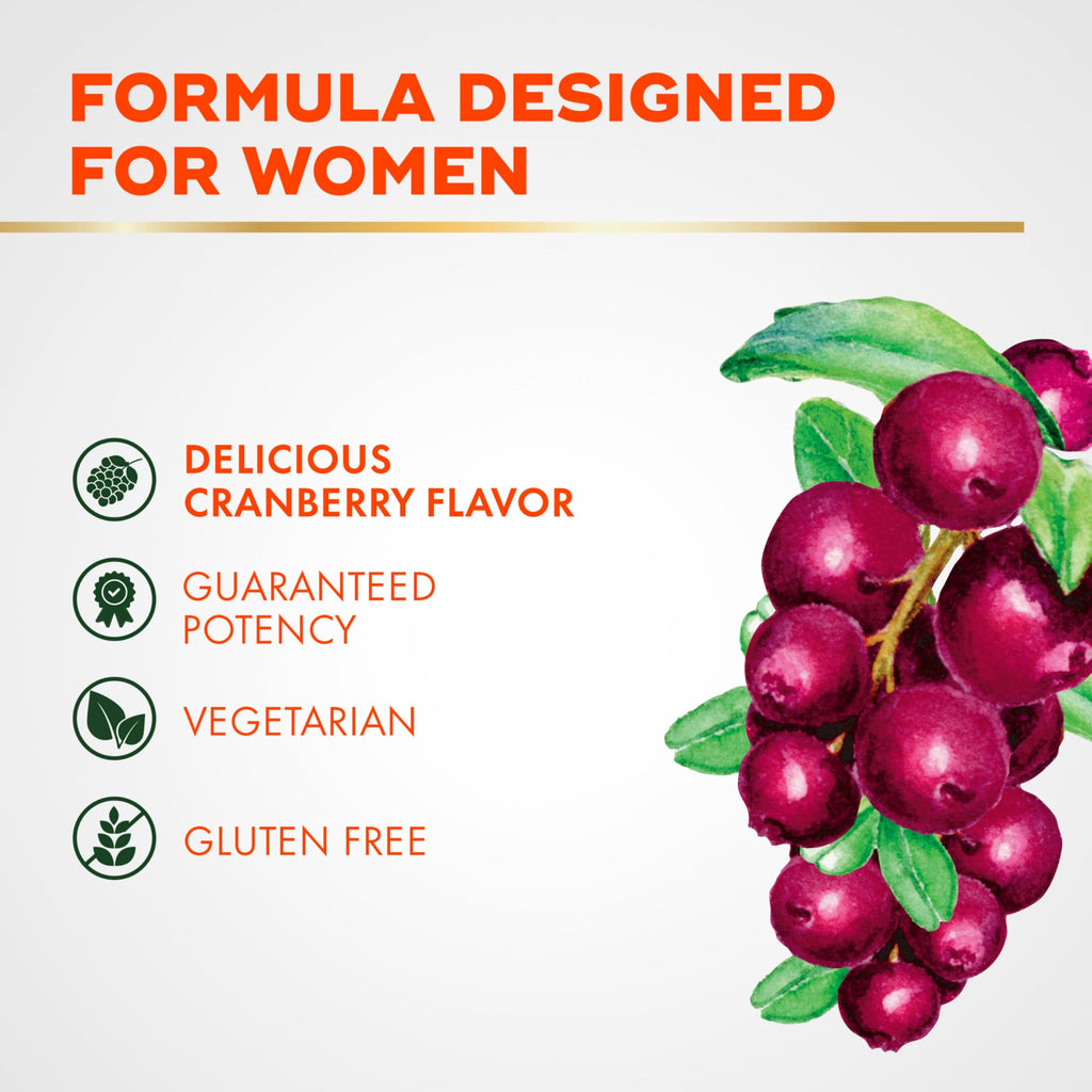 Align Probiotic, Women's Dualbiotic, Womens Probiotic Gummies, Prebiotics and Probiotics for Women, with Cranberry for Urinary Tract Health