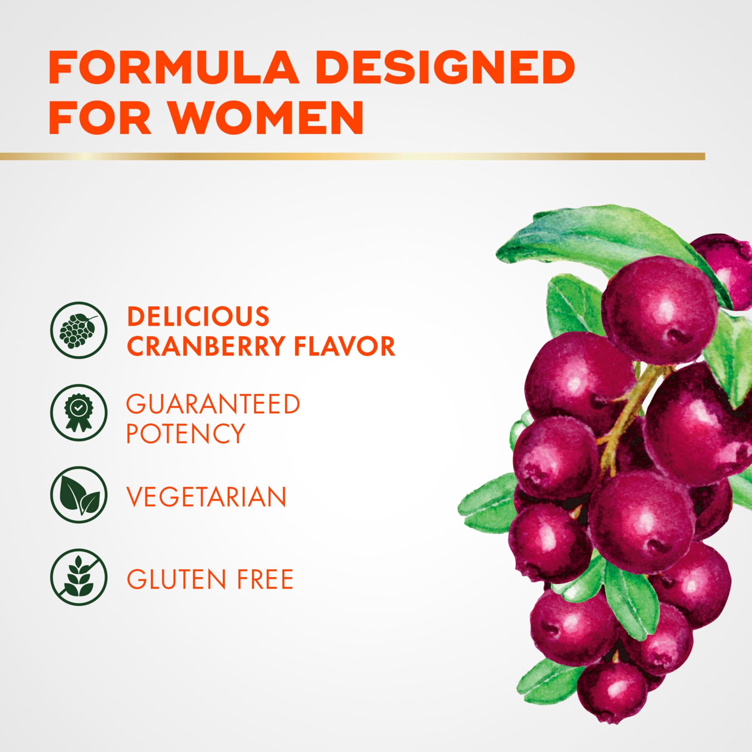 Align Probiotic, Women's Dualbiotic, Womens Probiotic Gummies, Prebiotics and Probiotics for Women, with Cranberry for Urinary Tract Health