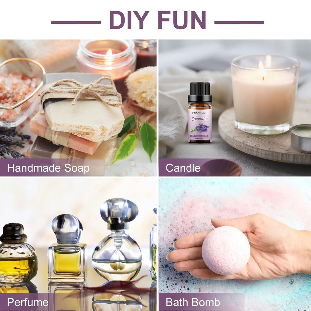 Sedbuwza Vanilla Oil Lavender Essential Oil Gift Set, 100% Pure Organic Fragrance Oil Set for Diffuser Sedbuwza Au supplements