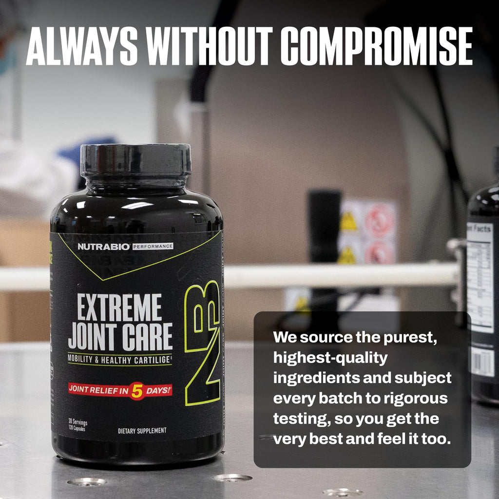 NutraBio Extreme Joint Care - Joint Support Supplement - Joint Health Supplement, Supports Joints, Mobility, and Cartilage - 120 Capsules NutraBio Au supplements