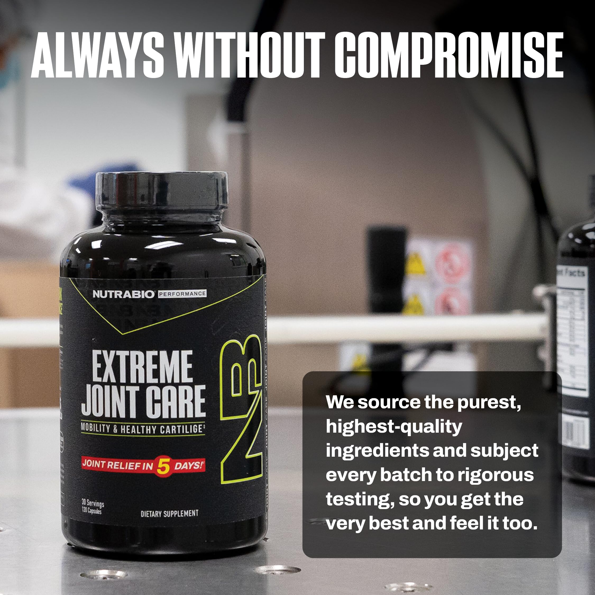 NutraBio Extreme Joint Care - Joint Support Supplement - Joint Health Supplement, Supports Joints, Mobility, and Cartilage - 120 Capsules NutraBio Au supplements