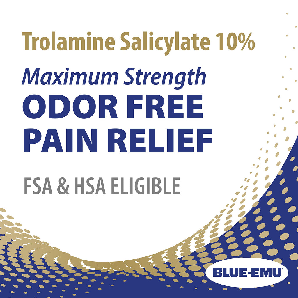 BLUE-EMU Maximum Pain Relief Cream for Arthritis, Muscle, & Joint Aches, 3 Oz, 1 Pack BLUE-EMU Au supplements
