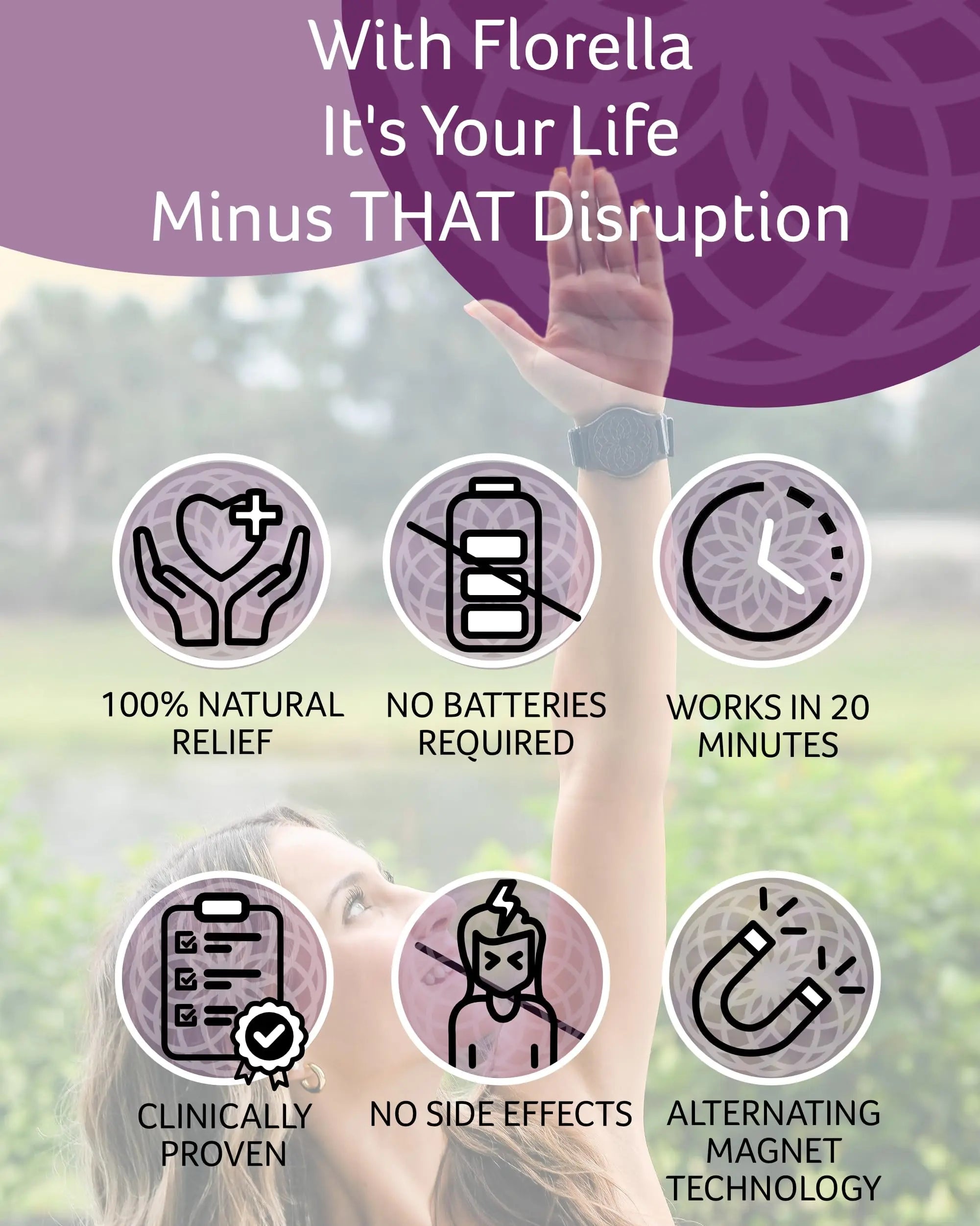 MediMags Period Pain Relief Device - Clinically Proven, All Natural Relief for A Life On The Go - The Florella Therapeutic Device Helps Alleviate The Pain from Menstrual Cramps. Florella Au supplements