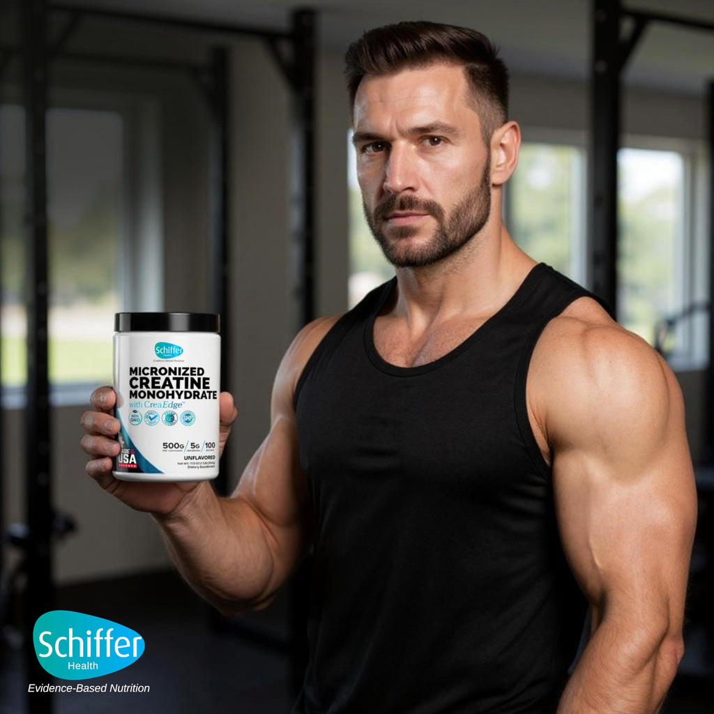 Creatine Monohydrate Powder 500g – Supports Muscle Growth, Strength & Cognitive Function*, 5g per Serv - 100 Servings, Pure Micronized Creatine for Enhanced Performance, Unflavored, 17.9 oz SCHIFFER HEALTH Au supplements