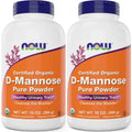 NOW Foods Pure, Organic D-Mannose 10 oz Powder (Pack of 2) - Bladder Cleanse and Urinary Tract Health Supplement - Non-GMO - Vegan Friendly - 2000mg / 2 Grams per Serving NOW Foods Au supplements