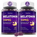 Veyttisy Melatonin 30mg Gummies for Adults - Sugar Free Melatonin Gummies Maximum Strength with Magnesium, B6, GABA & Botanical Blend - Non-Habit Forming,Vegan