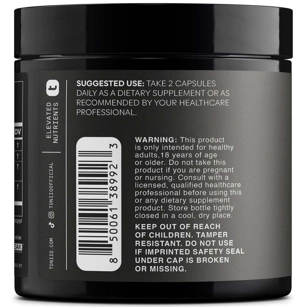 Toniiq NMNH Supplement – Ultra High Potency 1,000mg Complex with Clinically Studied Uthpeak™ NMNH, Resveratrol, Quercetin & TMG – Highly Purified – Third-Party Lab Tested – 60 Capsules Toniiq Au supplements