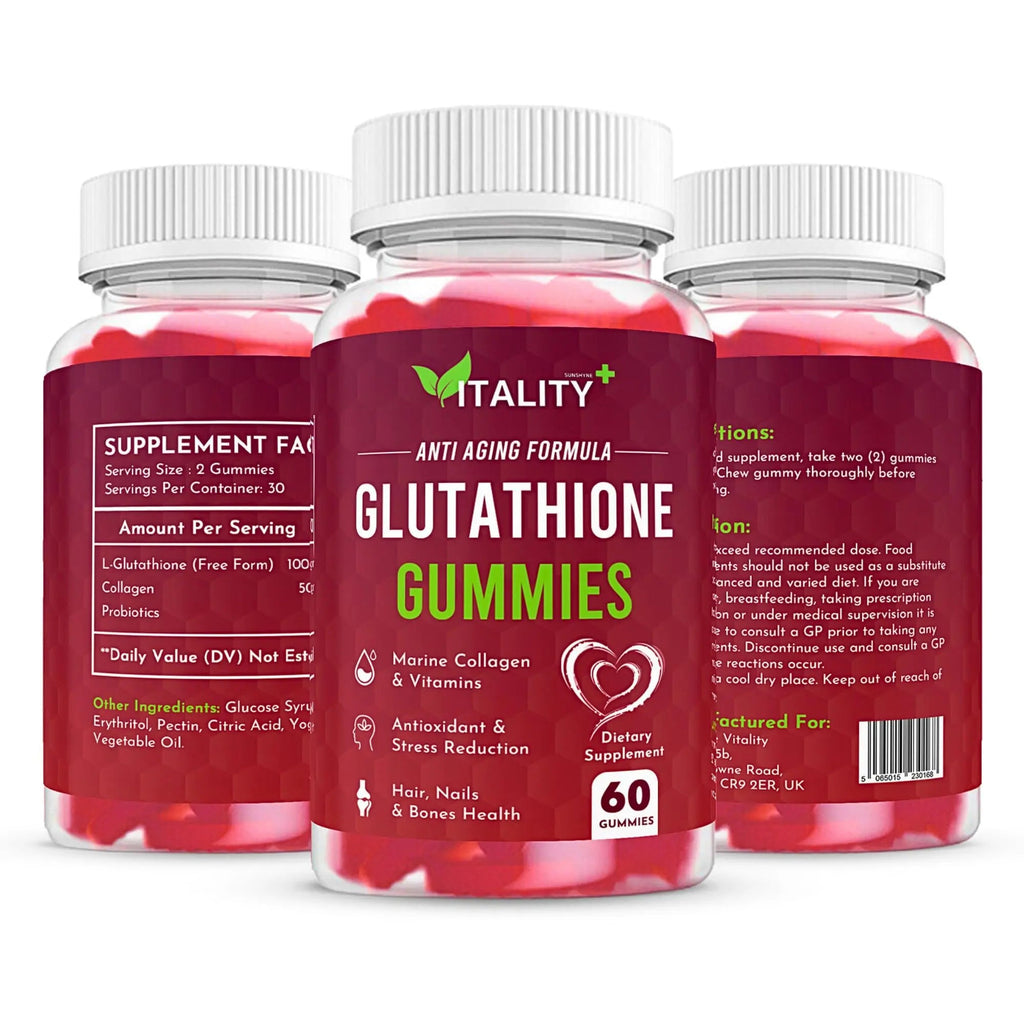 2 Pack Glutathione Gummies | with Marine Collagen | 1050mg per Serving | Antioxidant Support Sunshyne Au supplements