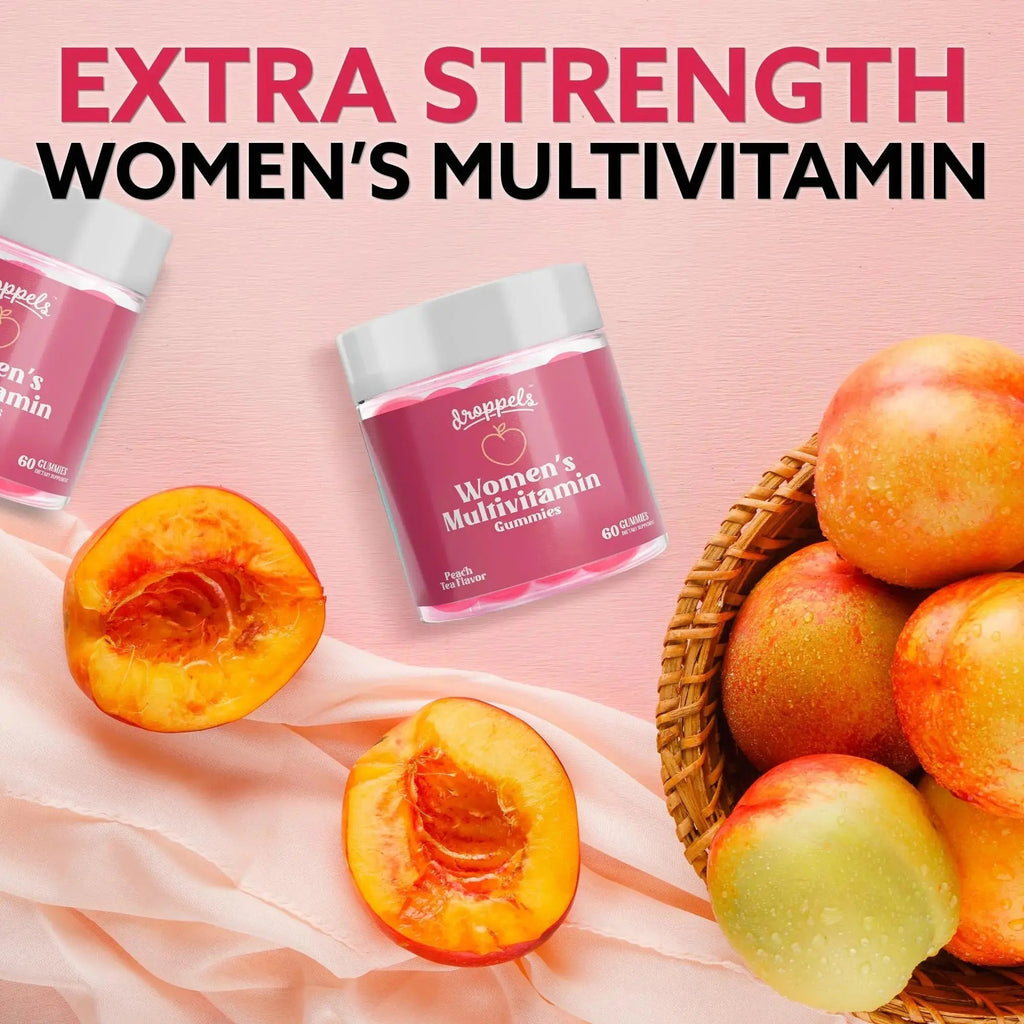 Droppels Women's Multivitamin Gummies with Folic Acid, Vitamins A, D, C, E, K, B6, B12, Biotin & More | Vegan, Non-GMO & Pectin-Based Daily Vitamins for Women | Droppels Au supplements
