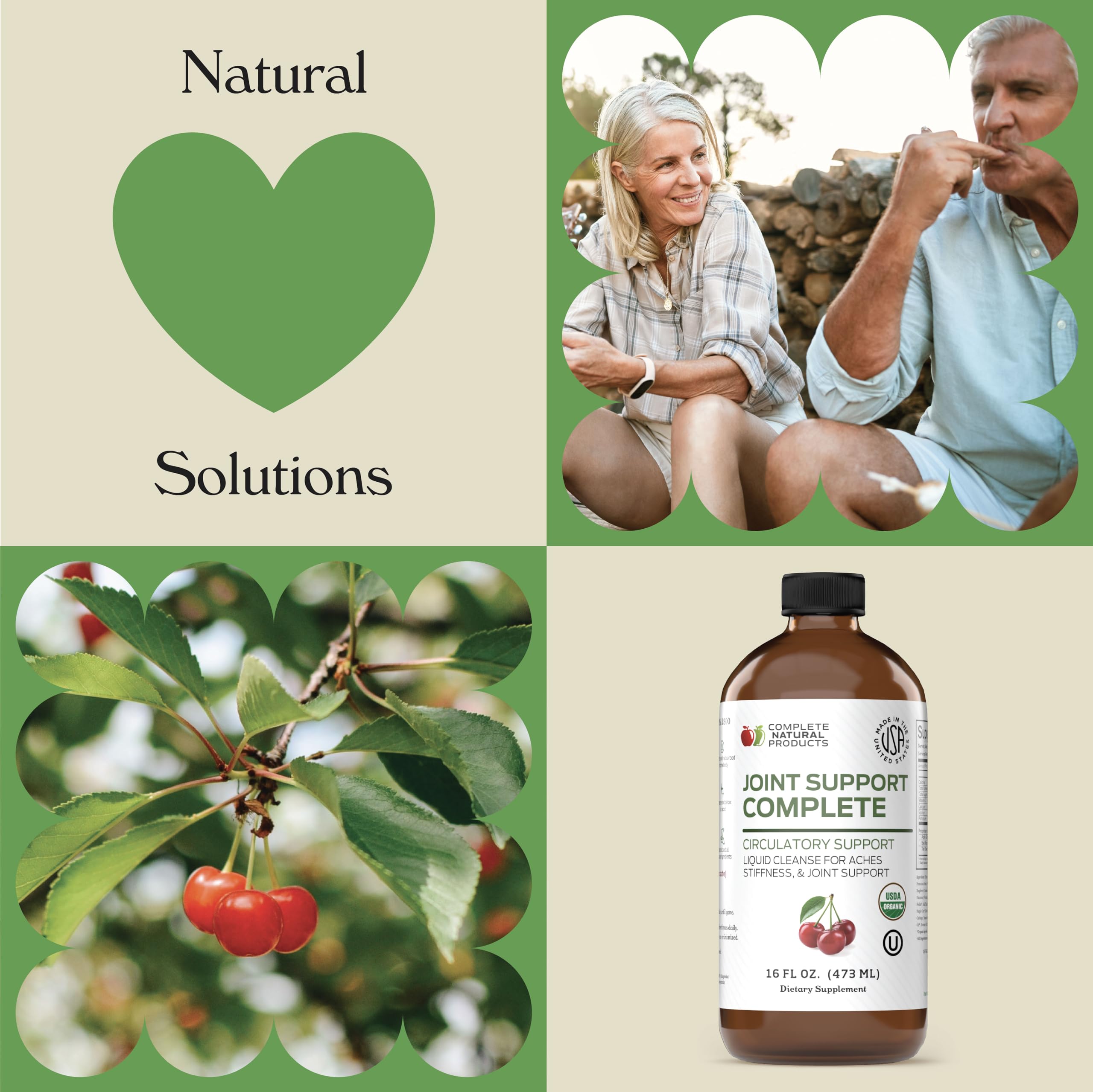 Complete Natural Products Joint Support Complete – 16 Fl Oz Organic Liquid Joint Supplement with Glucosamine Chondroitin MSM – Natural Uric Acid Cleanse & Herbal Joint Health Support for Mobility Complete Natural Products Au supplements
