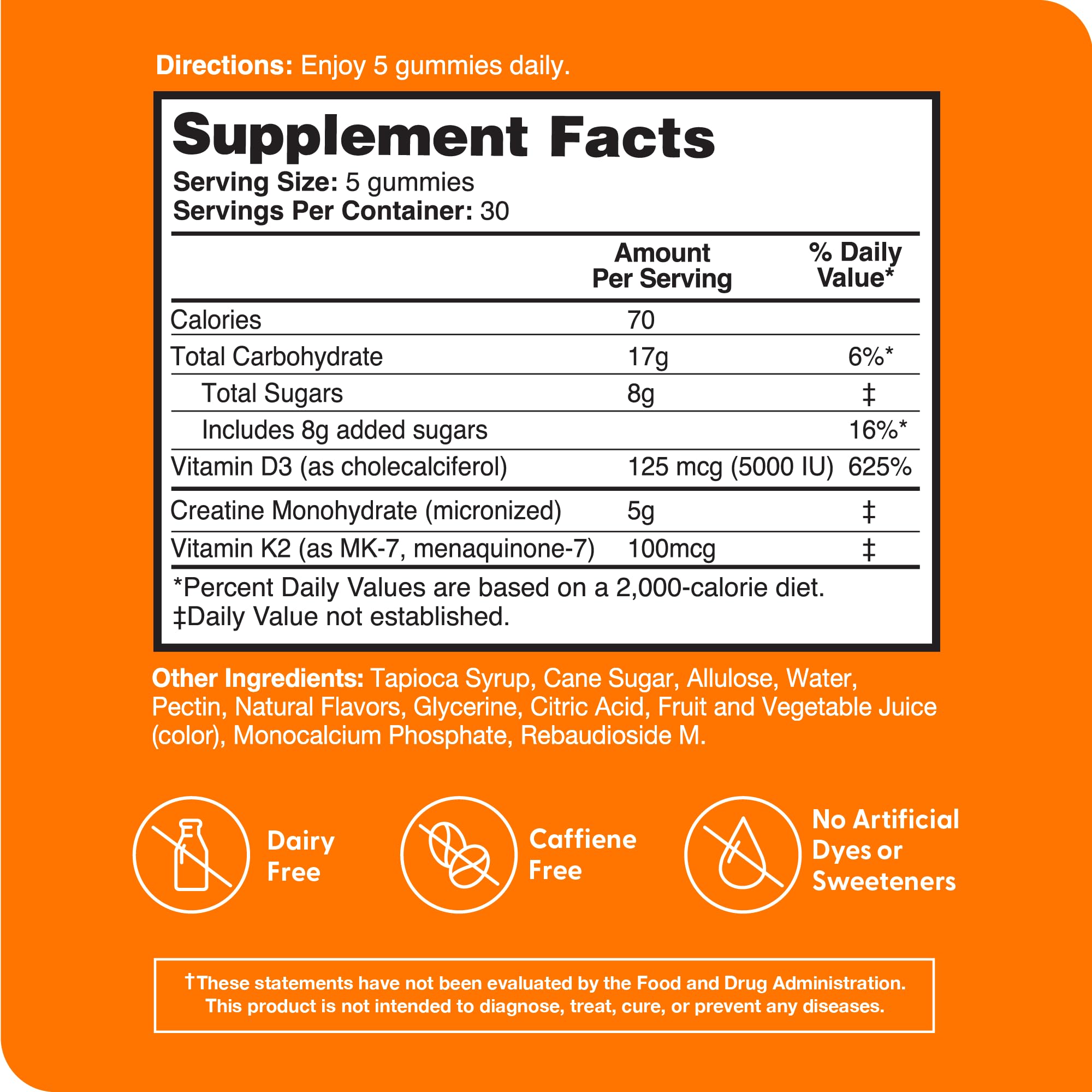 Zena Nutrition Creatine Gummies with D3 & K2, Creatine Monohydrate for Men and Women, Supports Bone, Muscle, & Cognitive Health, Gummy Workout Supplement, Watermelon Flavor, 150ct, 30 Daily Servings Zena Nutrition Au supplements