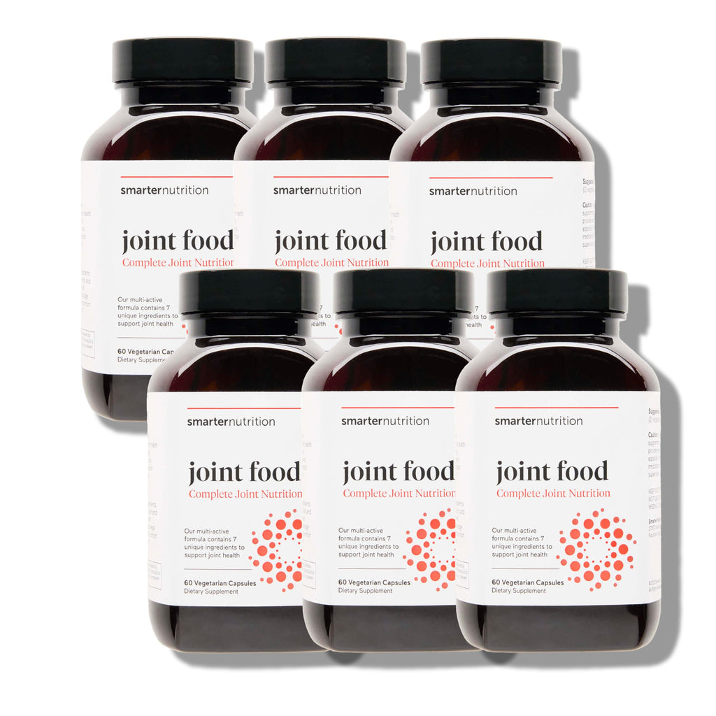 SMARTERNUTRITION Joint Food - Whole-Food Joint Supplement to Support Lubrication & Mobility - Formulated with Collagen Type II, MSM, Vitamin C, Turmeric, Bromelain - 6 Pack[180-Day Supply] SMARTERNUTRITION Au supplements
