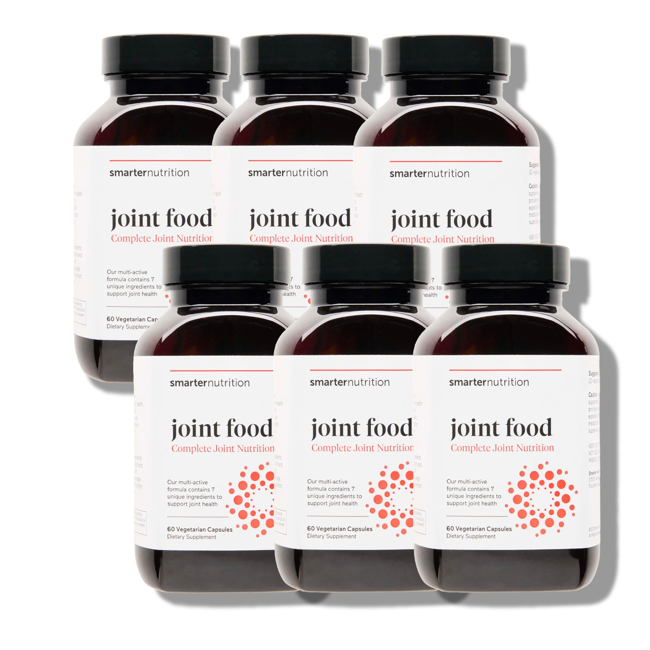 SMARTERNUTRITION Joint Food - Whole-Food Joint Supplement to Support Lubrication & Mobility - Formulated with Collagen Type II, MSM, Vitamin C, Turmeric, Bromelain - 6 Pack[180-Day Supply] SMARTERNUTRITION Au supplements