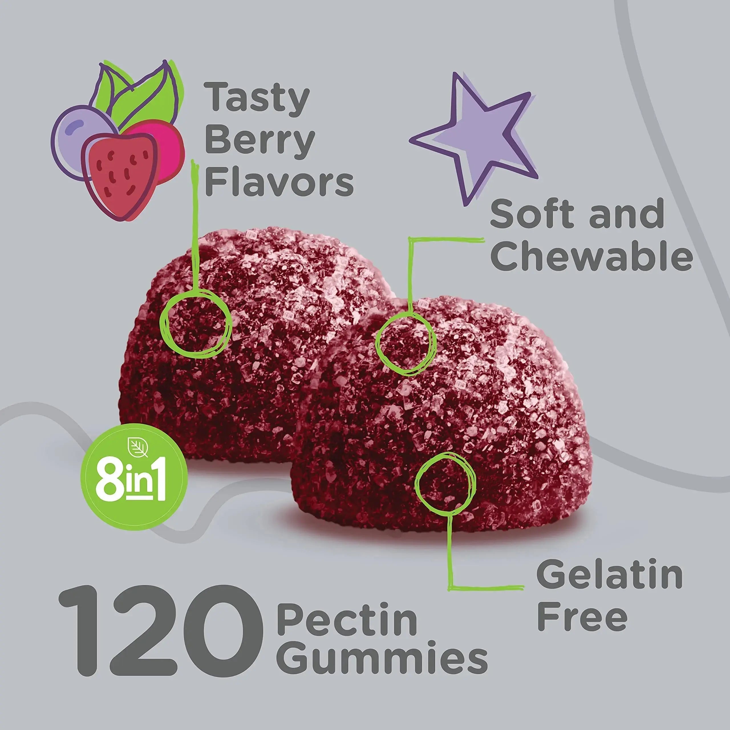 Viteey Kids Multivitamin Gummies with Probiotics - 8-1 Kids Vitamins for Immune Health Support with Vitamin C, D3, B12, B6 Viteey Au supplements