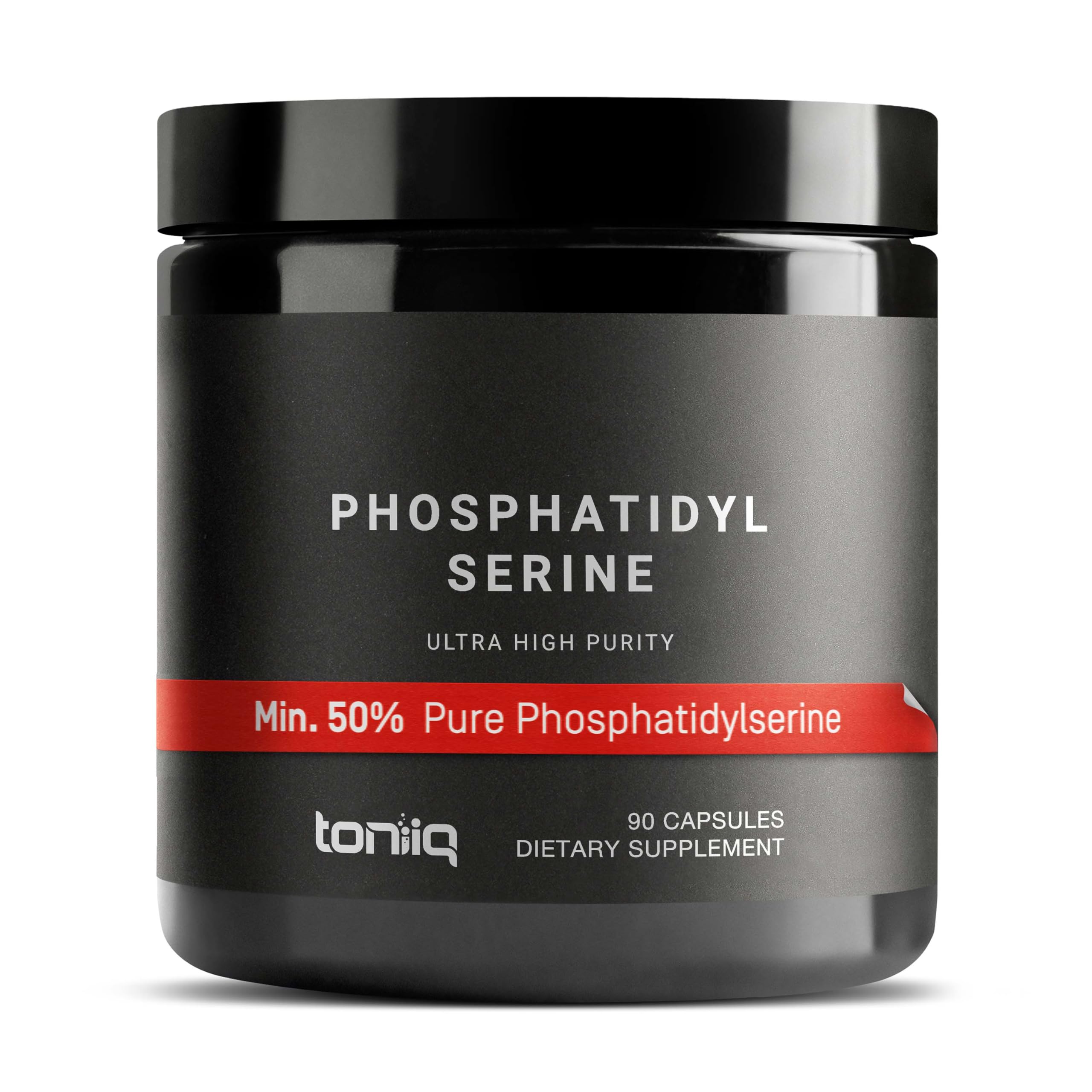 Toniiq Phosphatidylserine - 400mg Formula - World’s First 50% Purity - Highest Purity in the US - Soy Free Phosphatidylserine Supplement