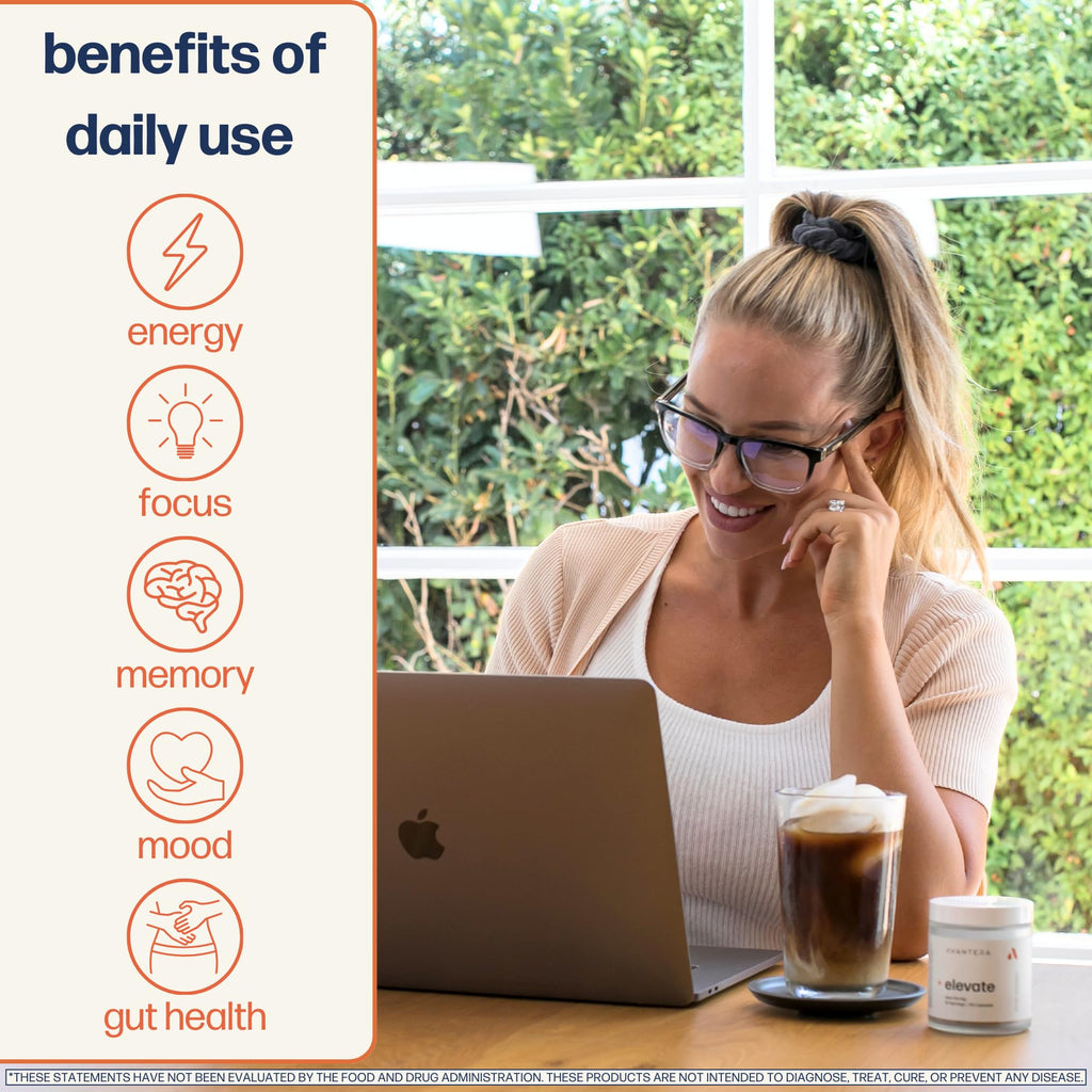 Avantera Elevate Premium Nootropic Supplement - Beat Brain Fog - Best Focus Supplements for Memory & Focus Support - Energy Without Crash