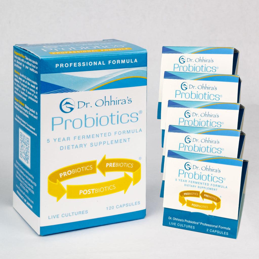 Dr. Ohhira's Probiotics Professional Formula - 120 Capsules with Bonus 5 Travel Size Samples (10 Capsules Bonus) Essential Formulas Au supplements
