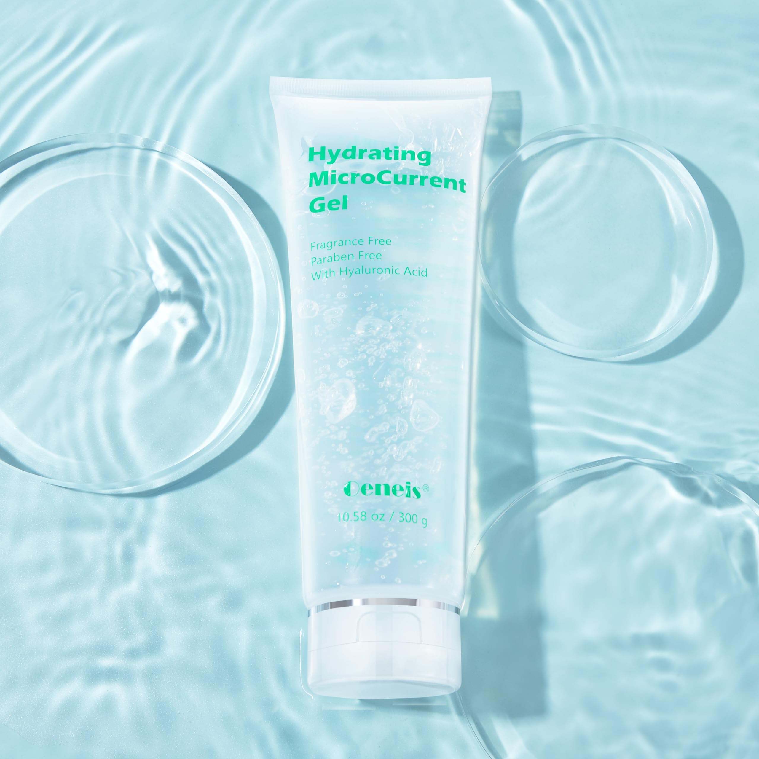 Oeneis Hydrating Microcurrent Conductive Gel, Fragrance-Free, Paraben-Free, Gel Primer with Hyaluronic Acid, Non-irritating