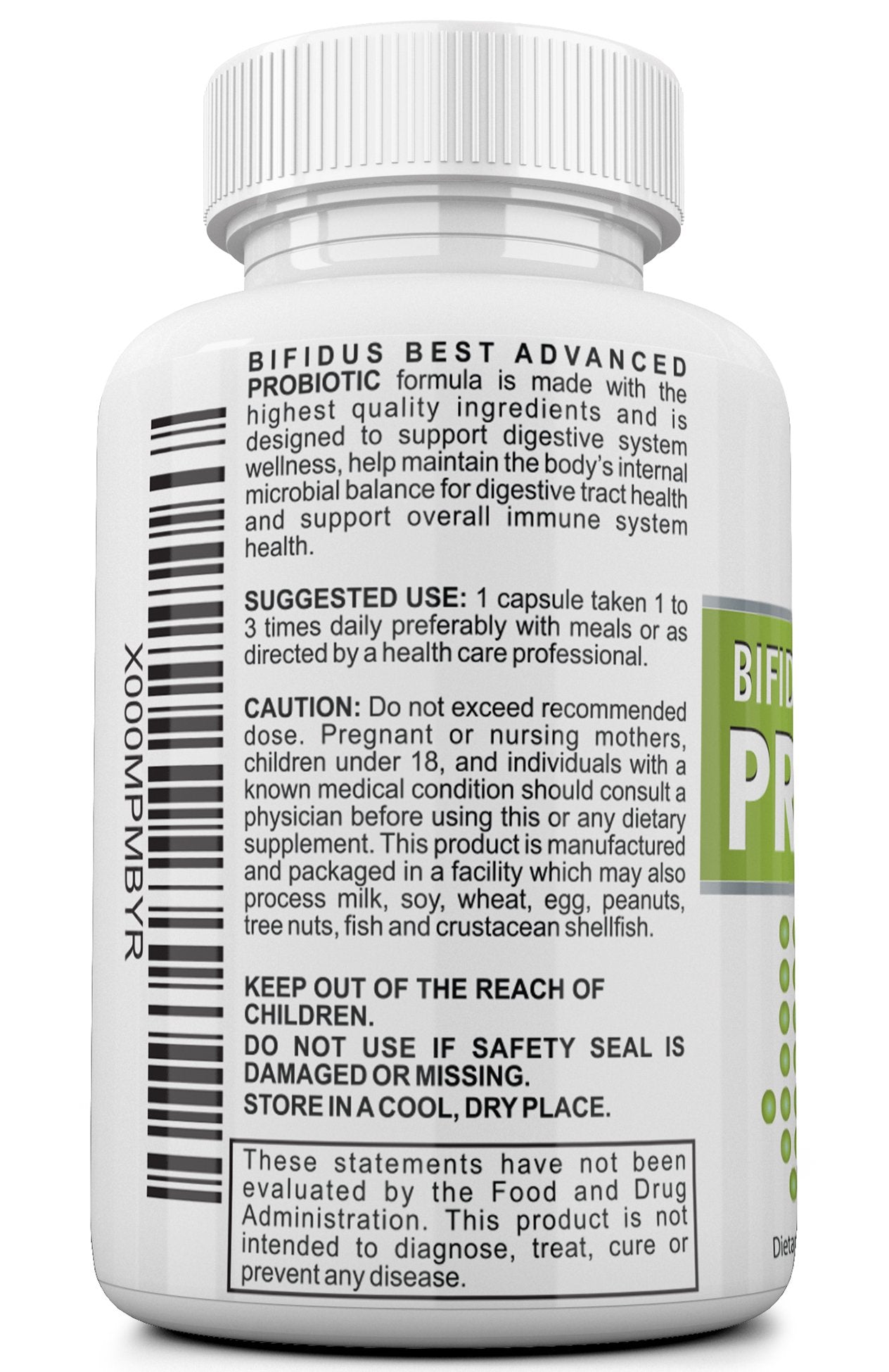 Fast Natural Bloating Relief - Bifidus Best Advanced Probiotic 60 Day + Kombucha Guide - Premium Probiotics for Men and Women - for Intestinal Problems, Bloating, Diarrhea, Gas, Bladder, UTI Alice Foods Au supplements