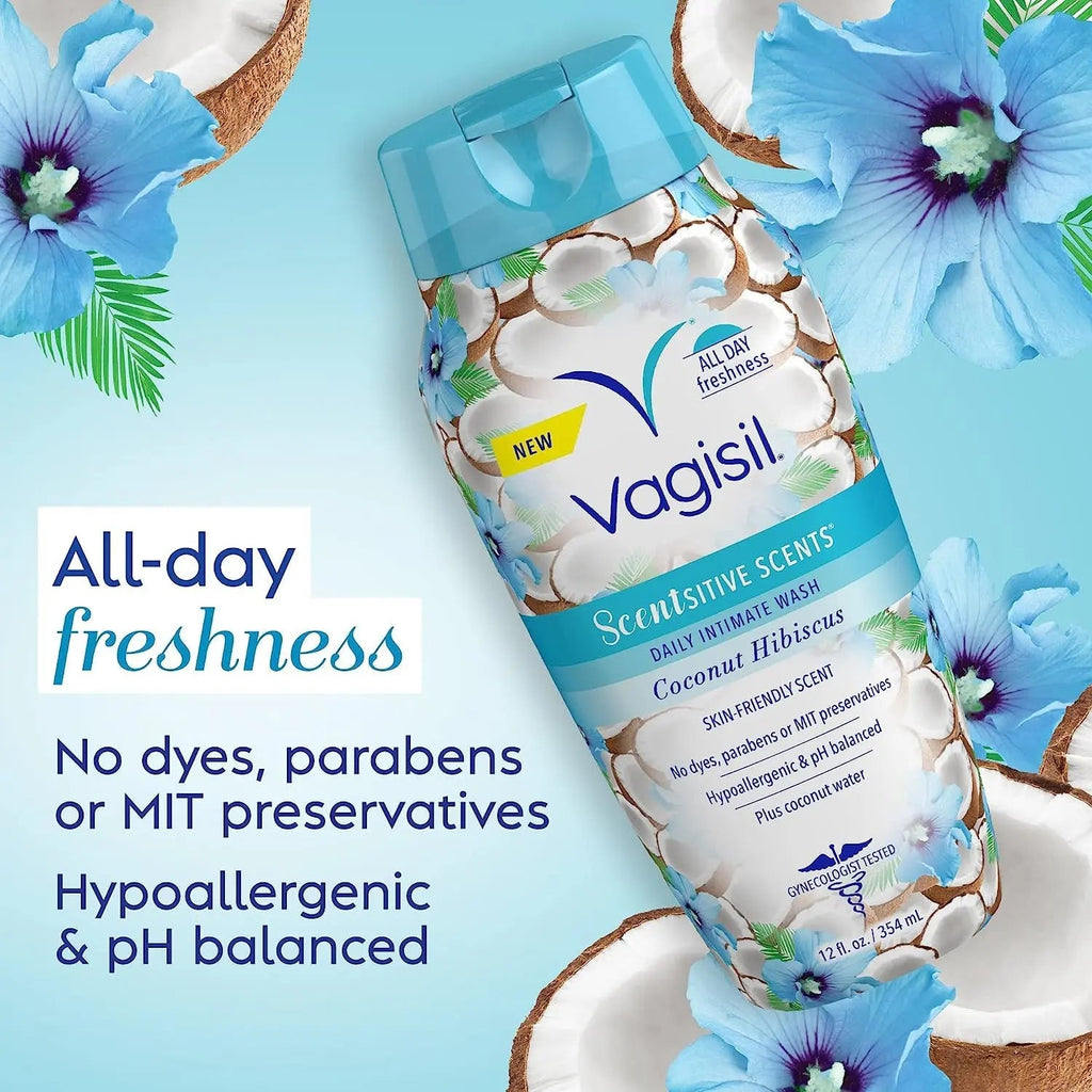 Vagisil Feminine Wash for Intimate Area Hygiene, Scentsitive Scents, pH Balanced and Gynecologist Tested Vagisil Au supplements
