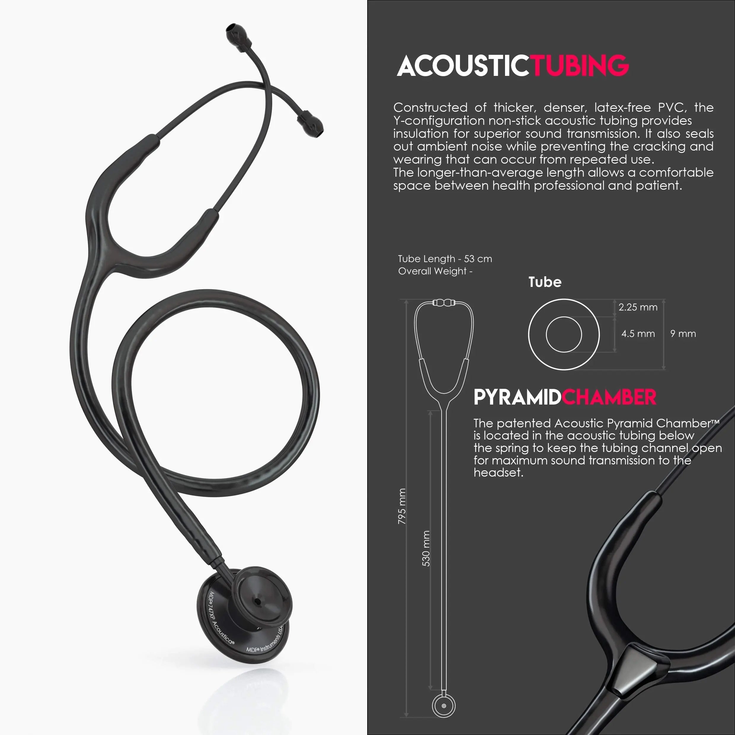 MDF Acoustica Lightweight Stethoscope for Doctors, Nurses, Students MDF Instruments Au supplements