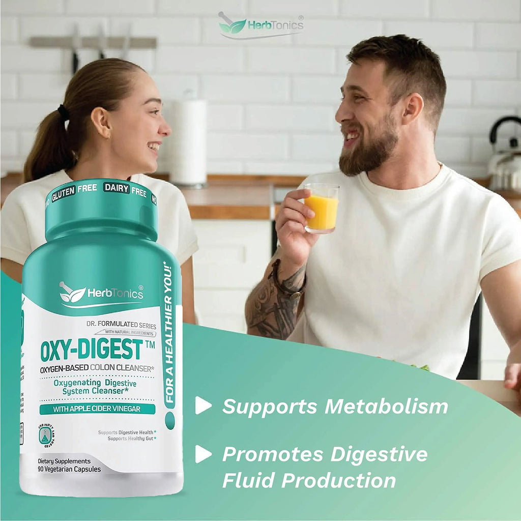 Herbtonics Oxygen Based Colon Cleanse and Detox Digestive System Formula | with Apple Herbtonics Au supplements