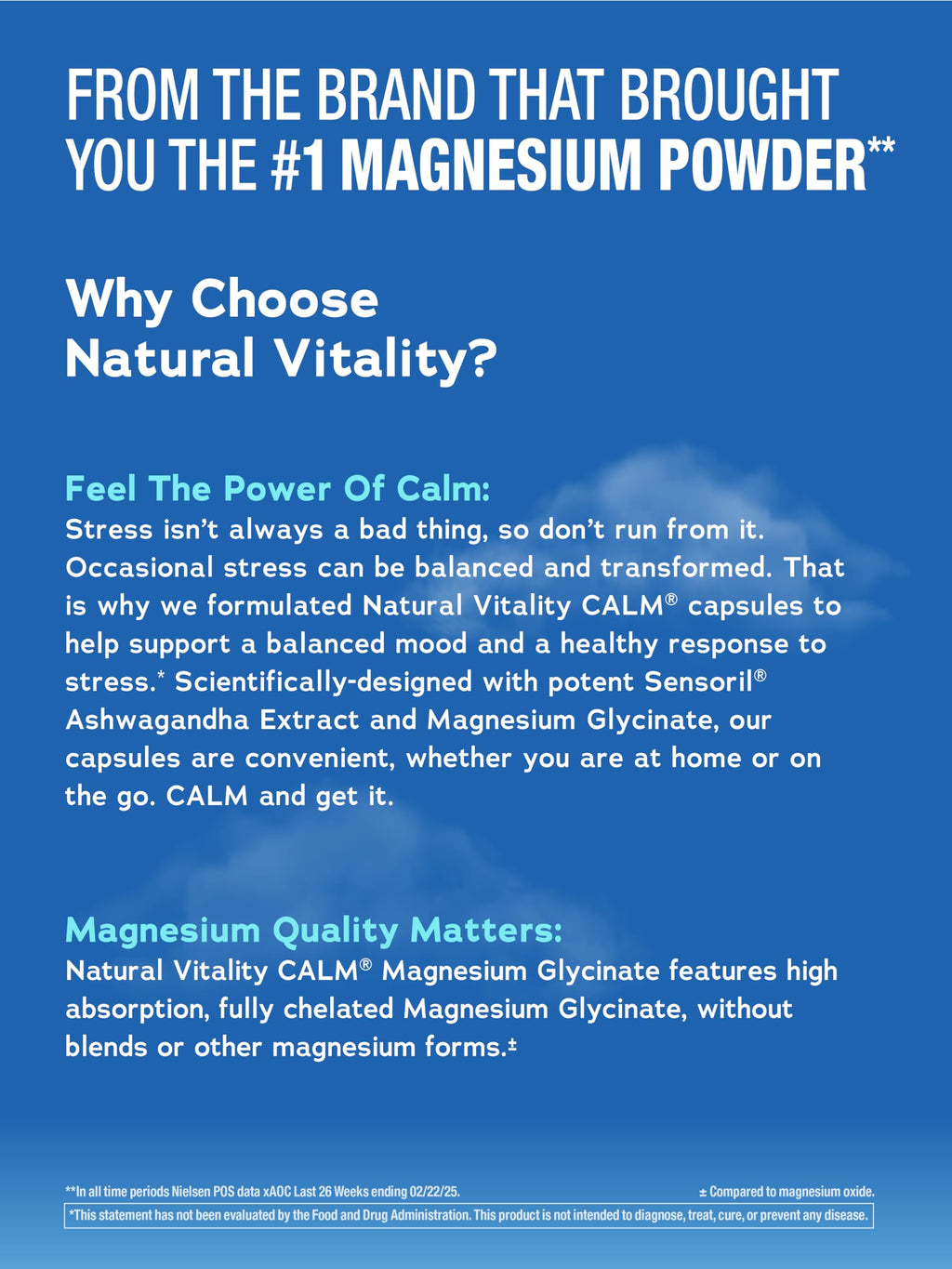 Natural Vitality Calm Ashwagandha + Magnesium Glycinate Capsules | Support for Occasional Stress & Anxiety | Gluten Free Supplement | 90 Count Natural Vitality Au supplements