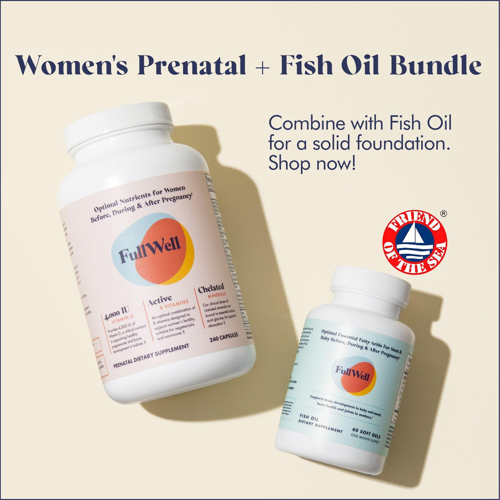 FullWell Women's Prenatal Multivitamin - Healthy Pregnancy Support - Contains Choline & Folate - Supports Fetal Growth