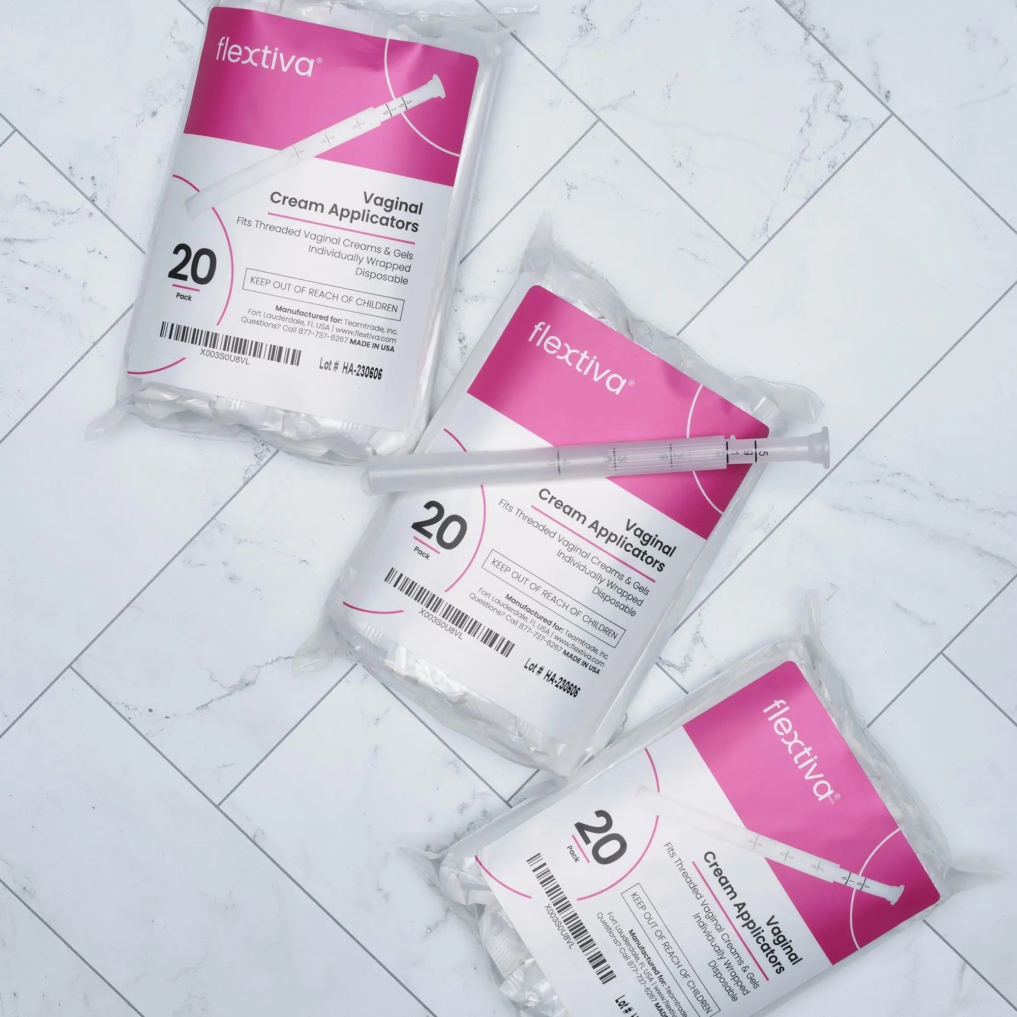 Flextiva Disposable Plastic Vaginal Cream Applicators - Threaded End to Fit OTC Gel or Cream Products Flextiva Au supplements